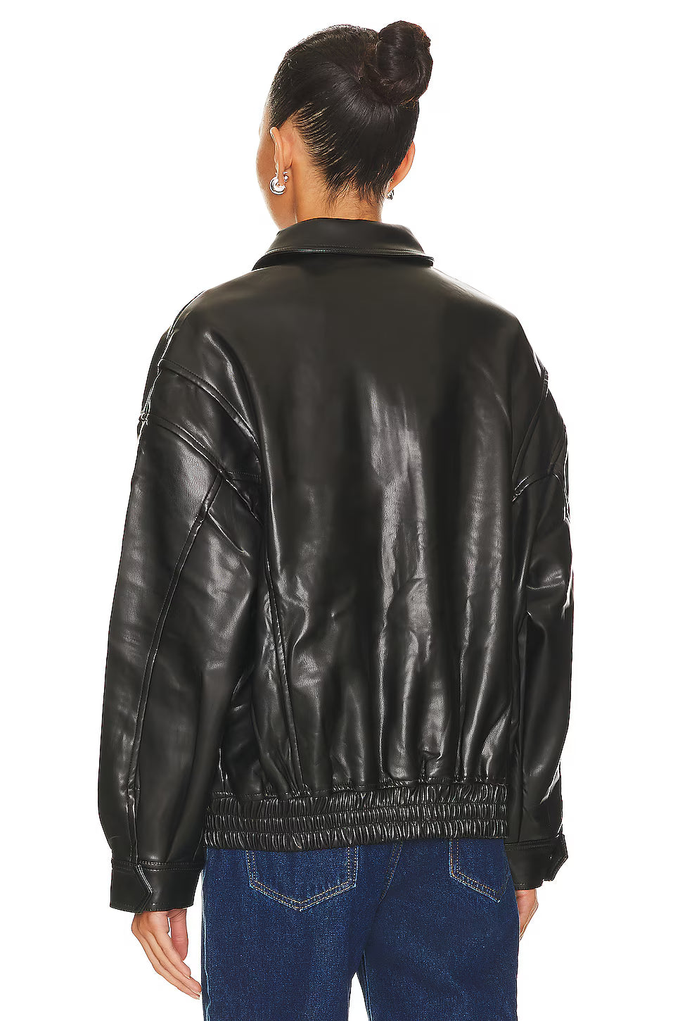 Black Bomber Leather Jacket – Bold, Timeless & Effortlessly Cool