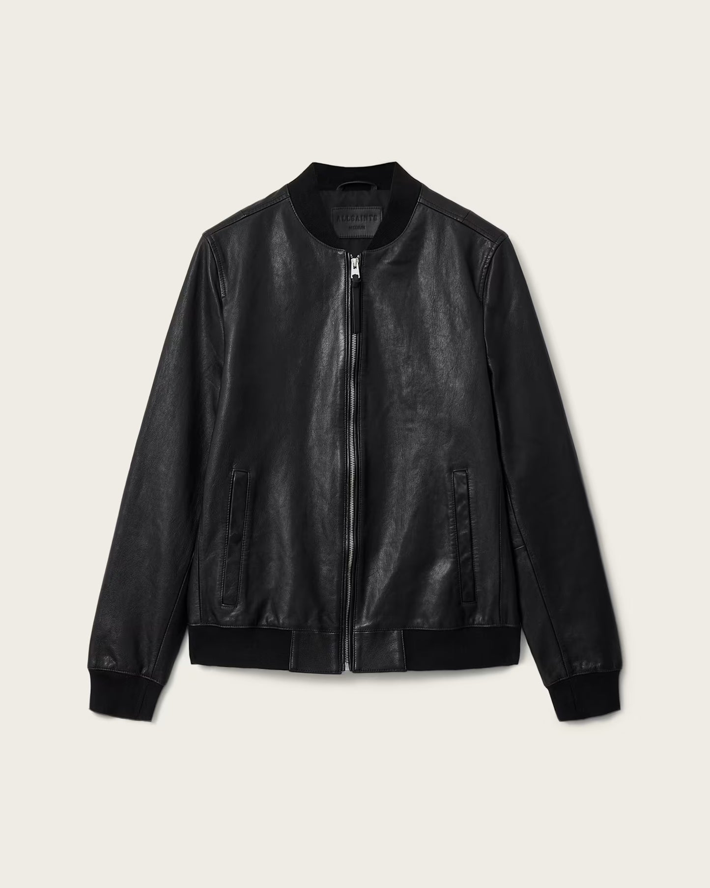 Men's Morten Genuine Leather Bomber Jacket | Classic Zip-Up Bomber Jacket