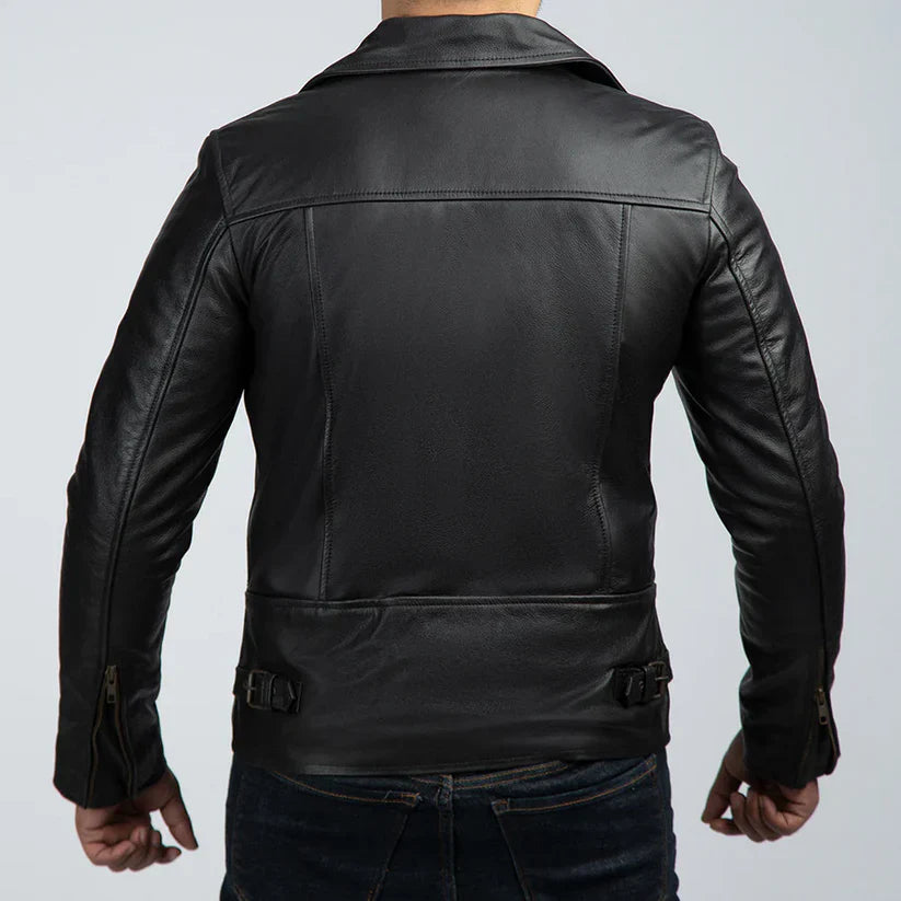 Men's Premium Biker Leather Jacket | Genuine Leather Motorcycle Jacket