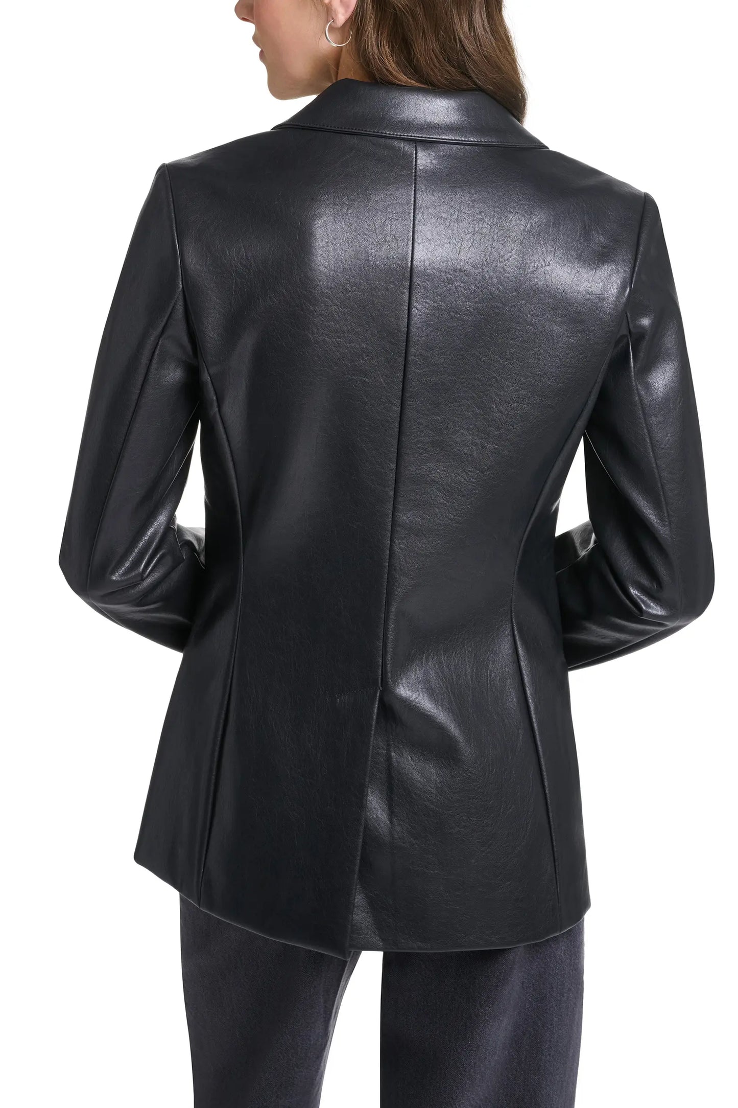 Women's Real Leather Blazer | Premium Genuine Leather Tailored Jacket