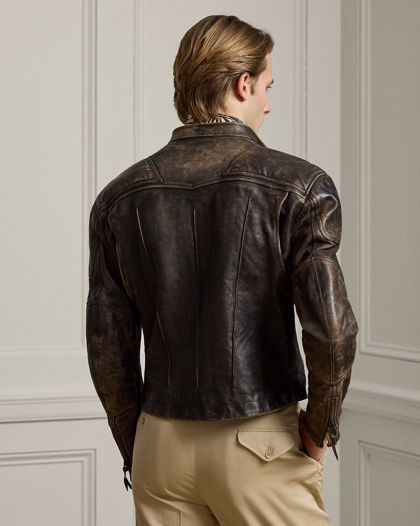 Men’s Brown Leather Jacket Classic Rugged Style