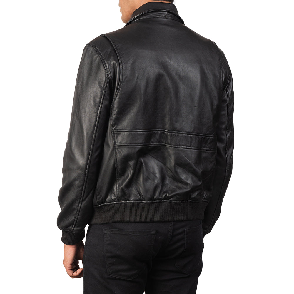 Coffmen Leather Bomber Jacket
