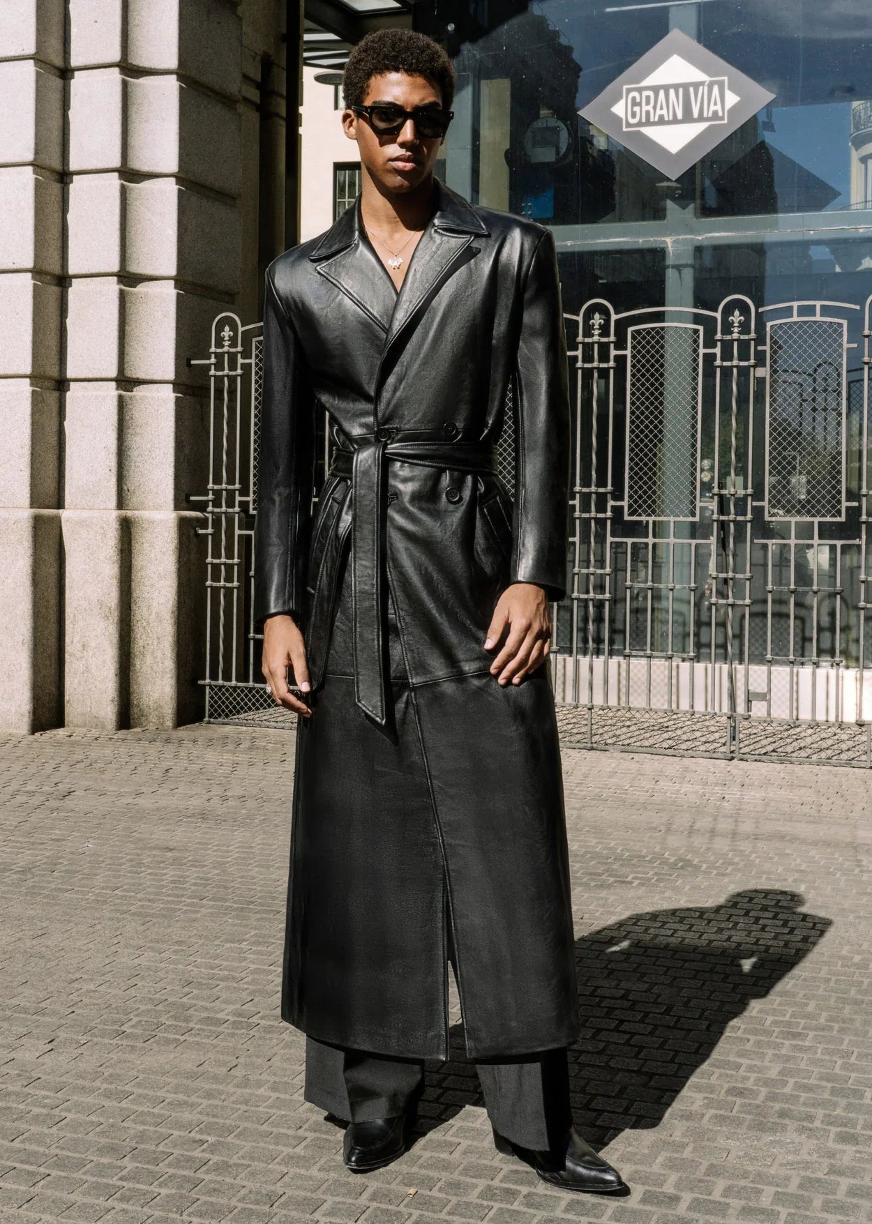 Leather Trench Coat