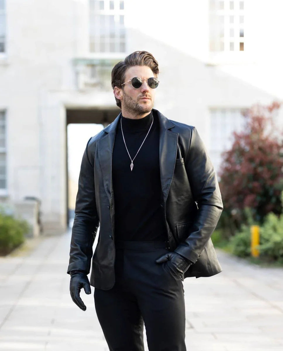 Men Leather Blazers