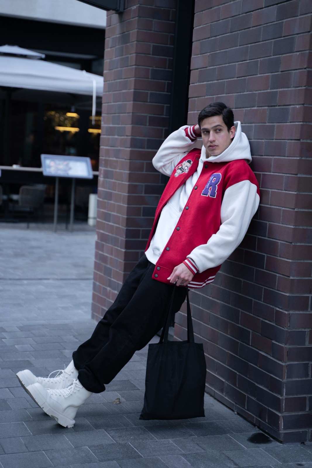 Men Hooded Varisty