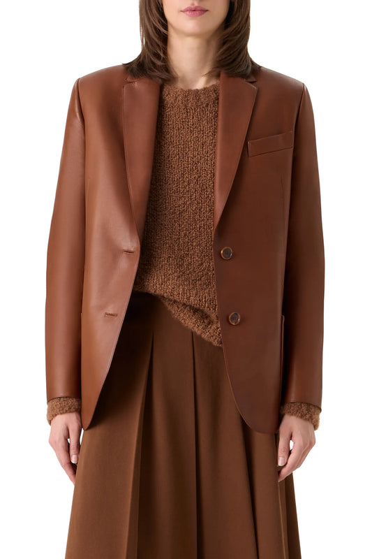 Women’s Leather Blazer – Timeless Elegance & Modern Edge