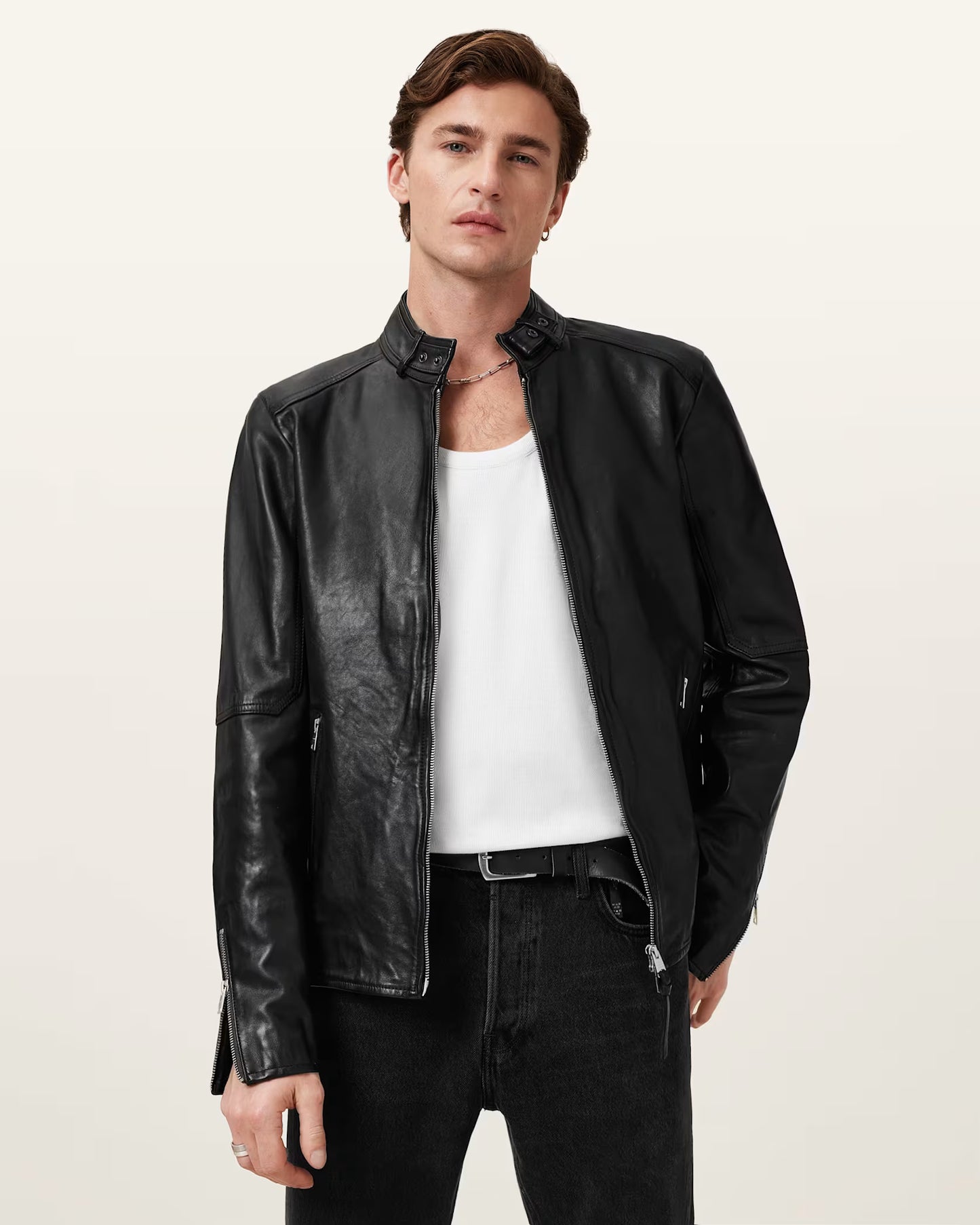 Men's Cora Genuine Leather Jacket | Classic Casual Leather Jacket