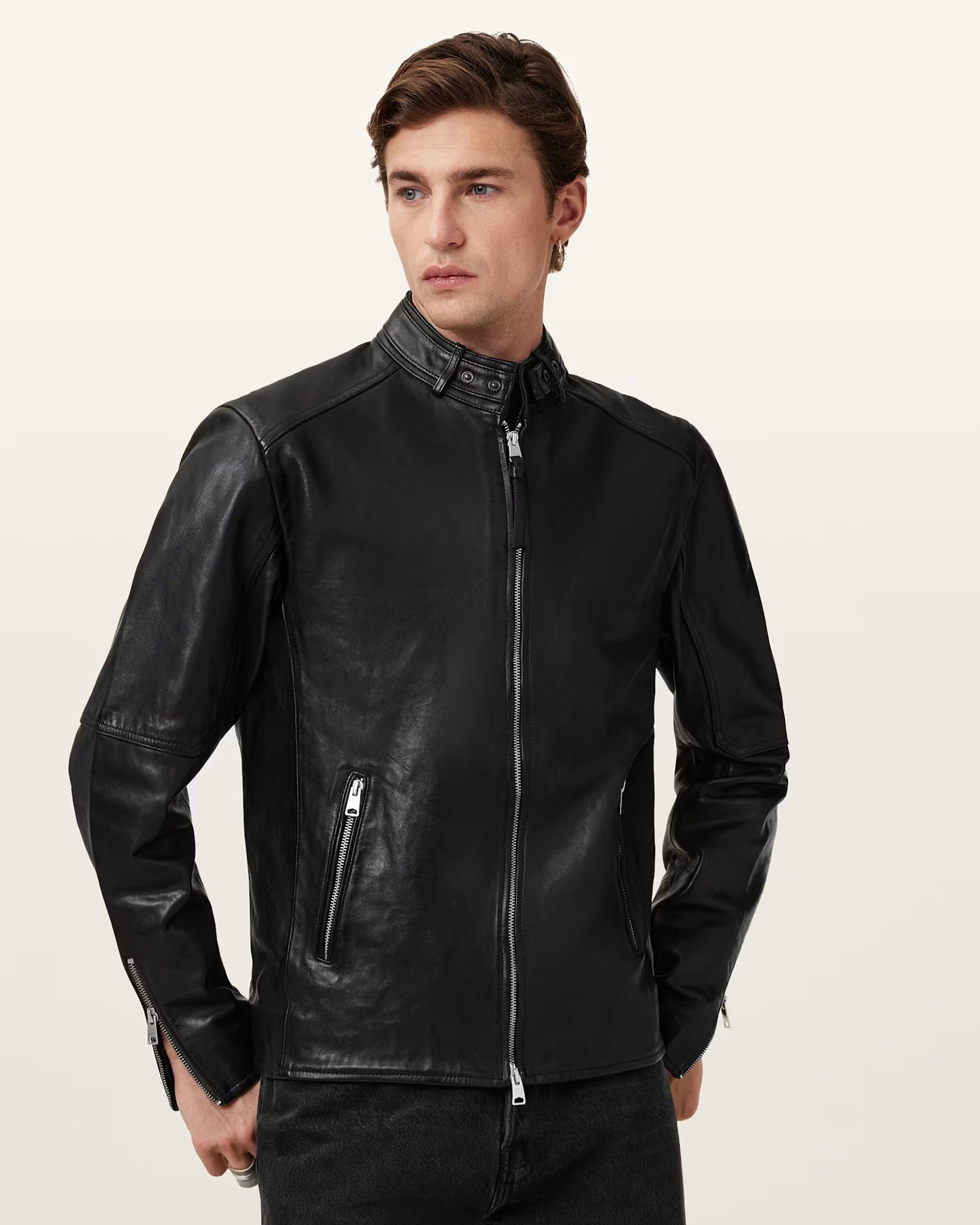 Men's Cora Genuine Leather Jacket | Classic Casual Leather Jacket