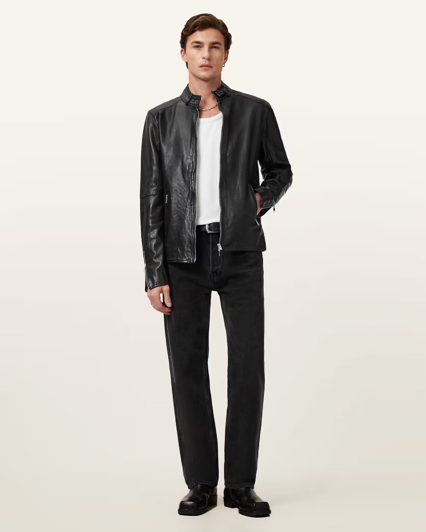Men's Cora Genuine Leather Jacket | Classic Casual Leather Jacket