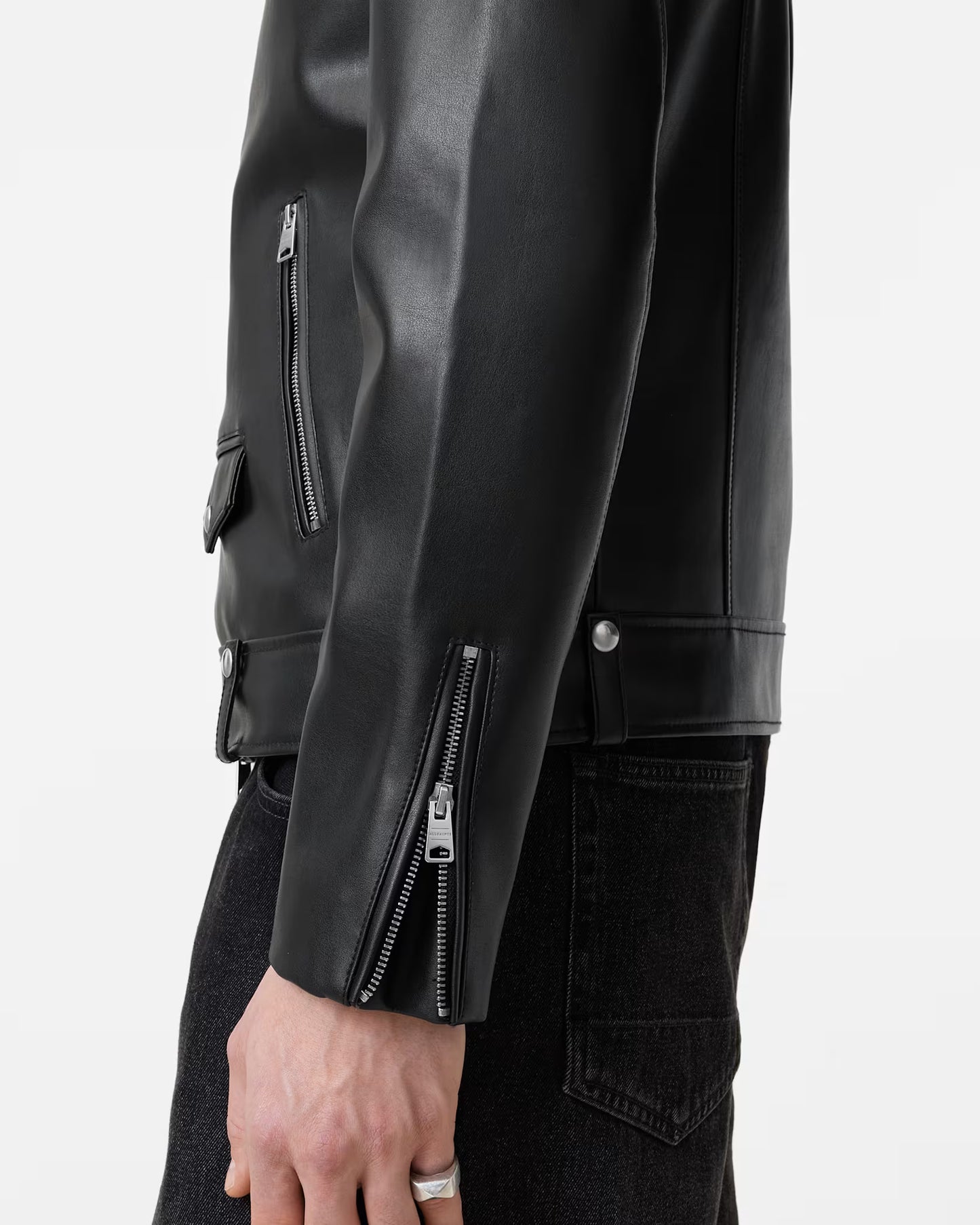 Men's Slim Fit Genuine Leather Jacket | Classic Zip-Up Casual Leather Jacket