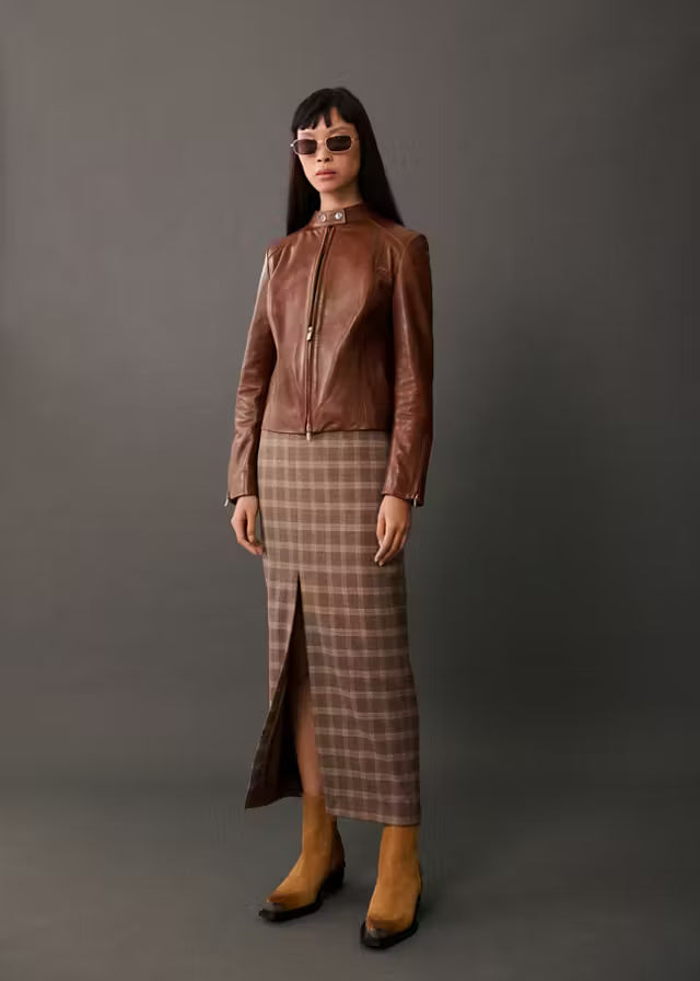 Women’s Brown Leather Jacket | Classic Casual & Vintage Style