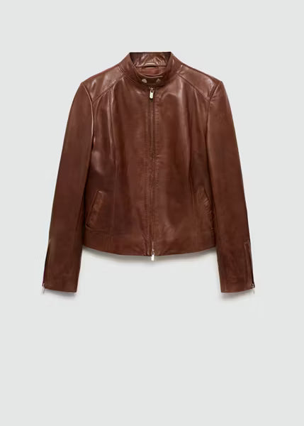 Women’s Brown Leather Jacket | Classic Casual & Vintage Style