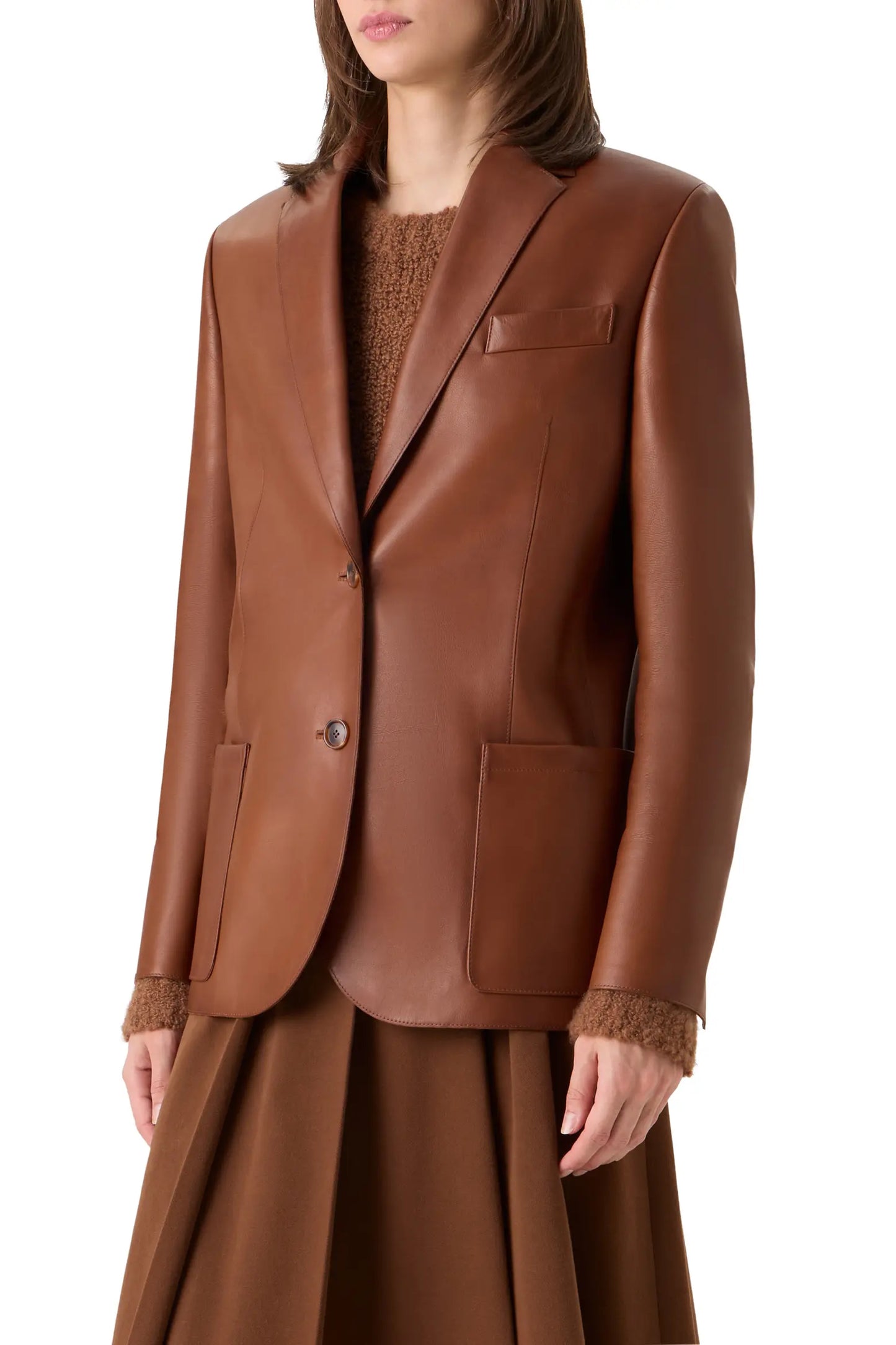 Women’s Leather Blazer – Timeless Elegance & Modern Edge