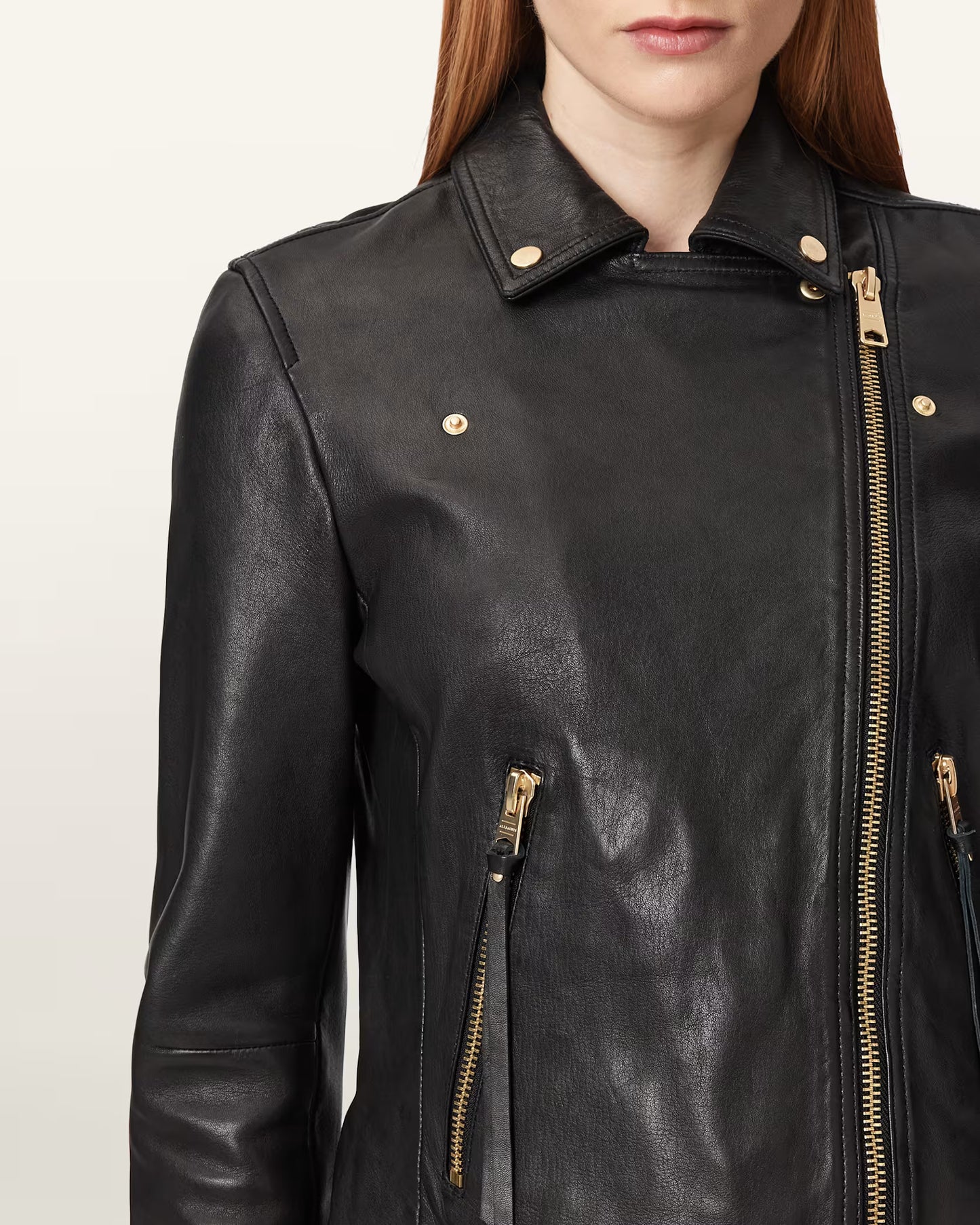 Women's Dalby Slim Fit Genuine Leather Biker Jacket | Classic Moto Leather Jacket