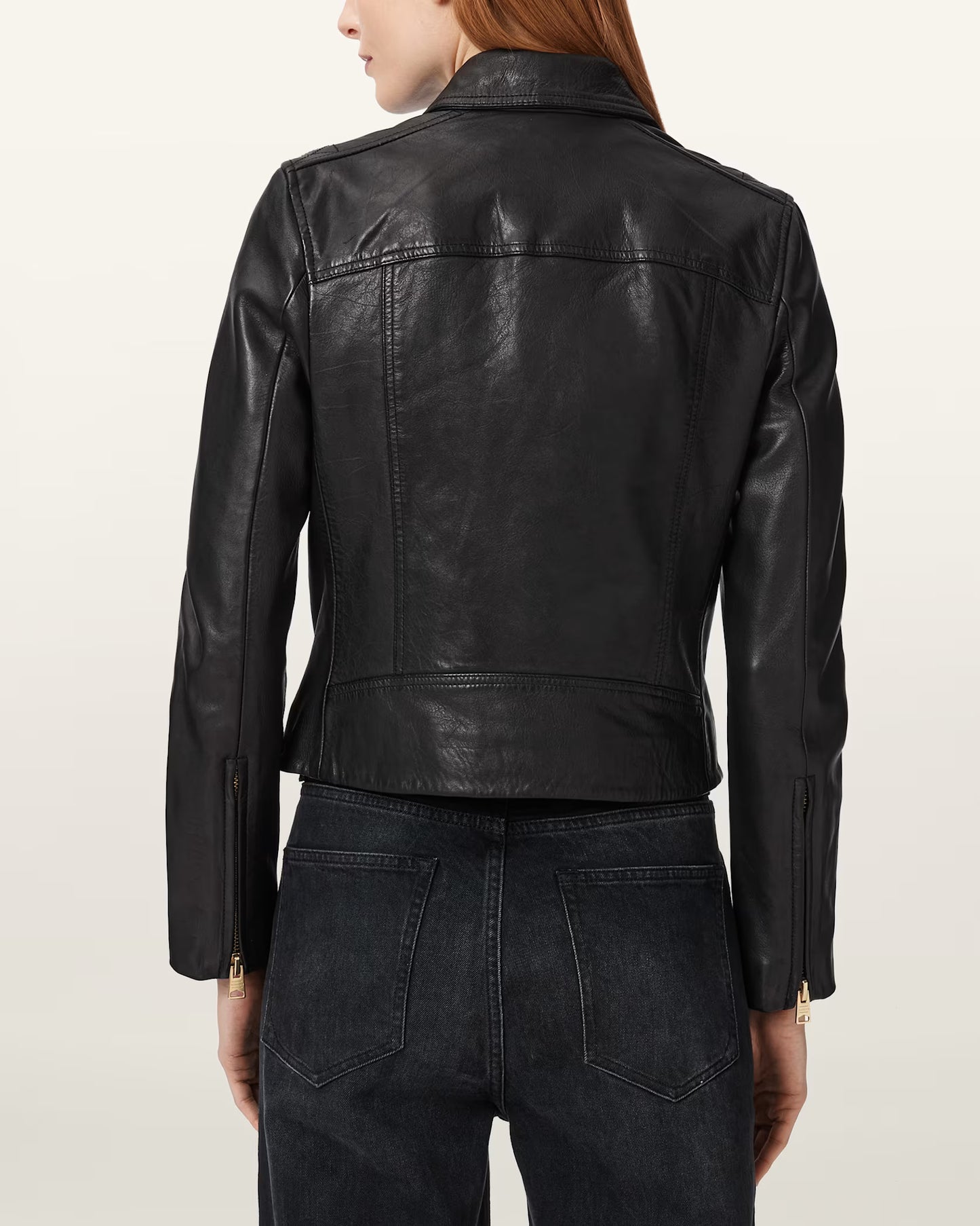 Women's Dalby Slim Fit Genuine Leather Biker Jacket | Classic Moto Leather Jacket