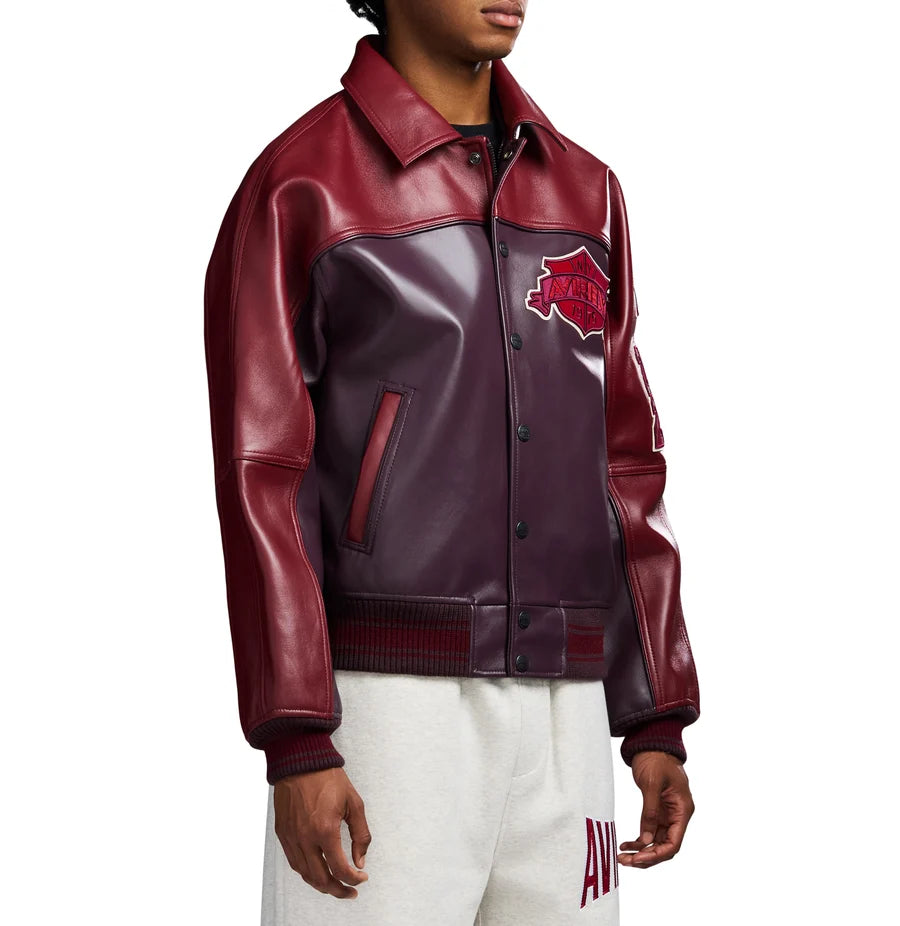 Men's Track Team Leather Jacket