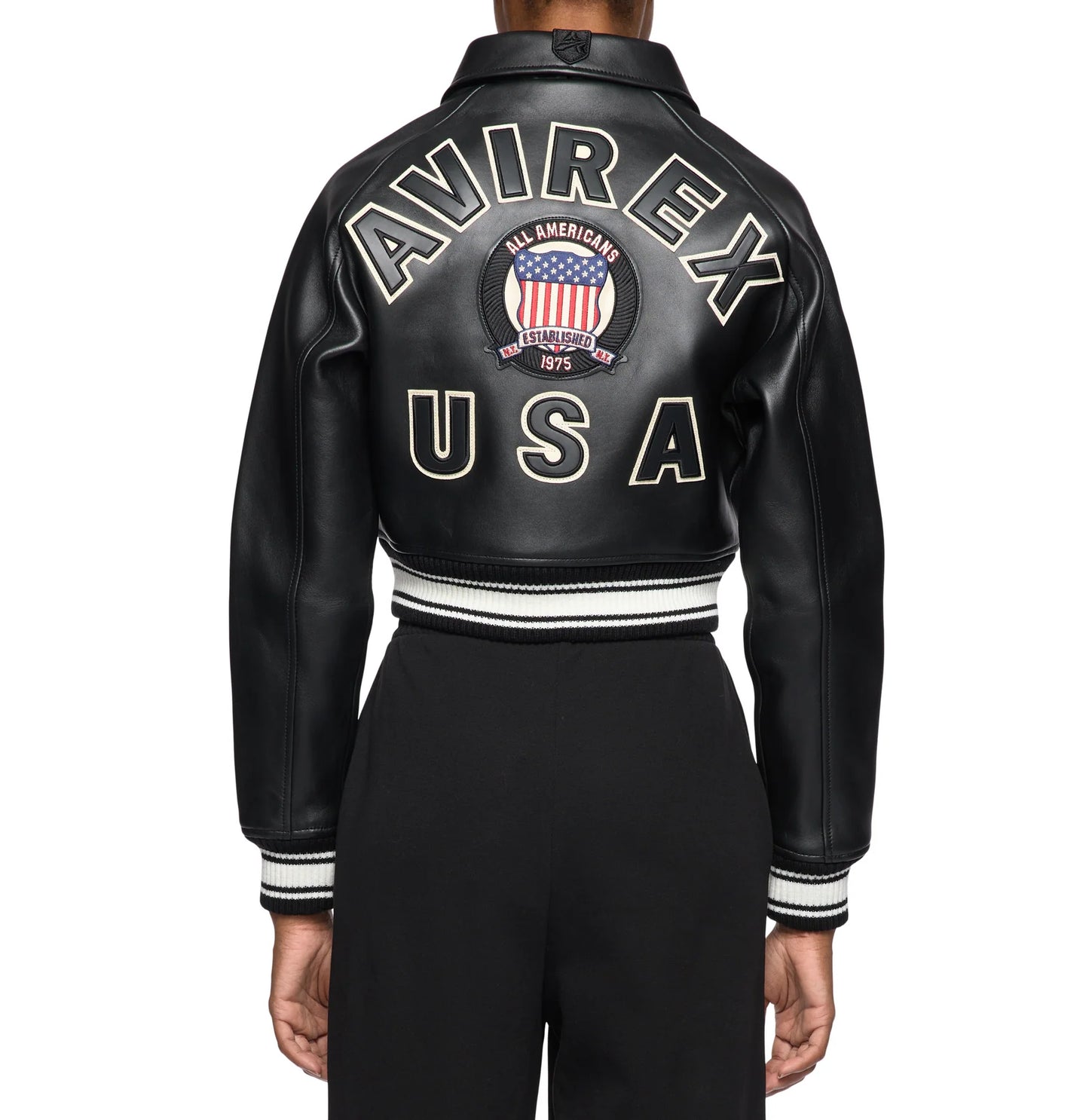 Black Icon Leather Jacket – Aviator Style