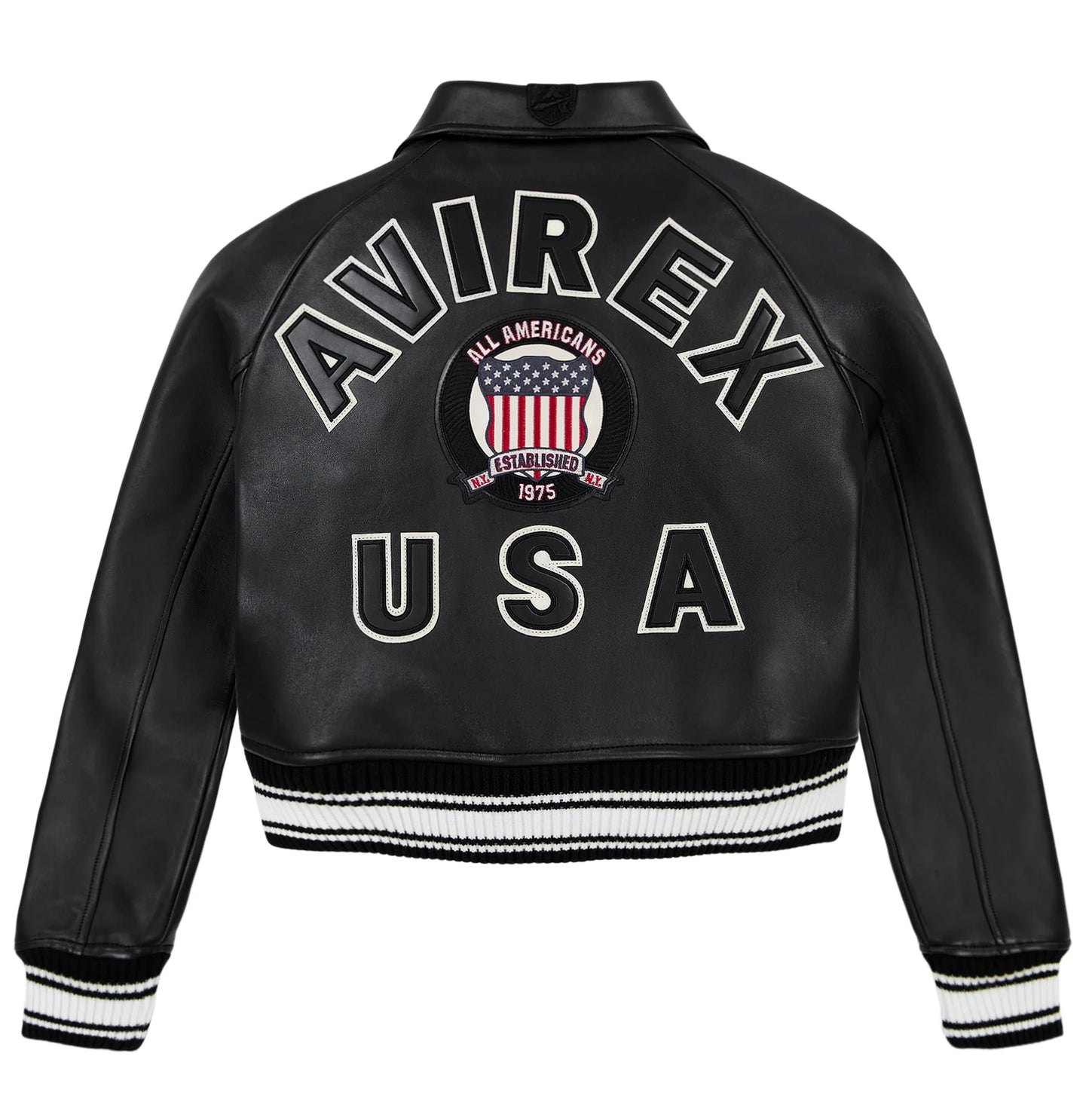 Black Icon Leather Jacket – Aviator Style