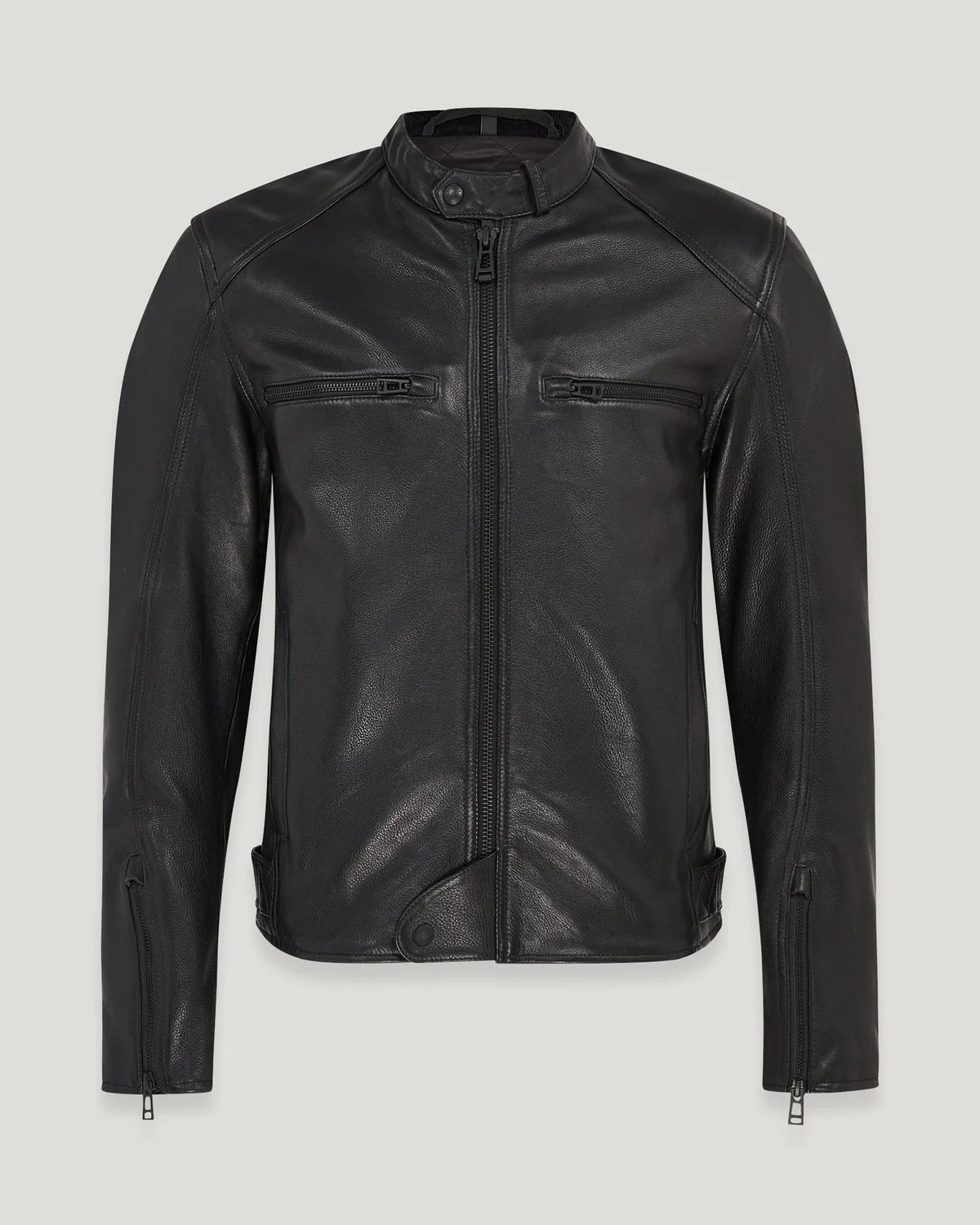 Men’s Biker Leather Jacket Classic Rugged Style