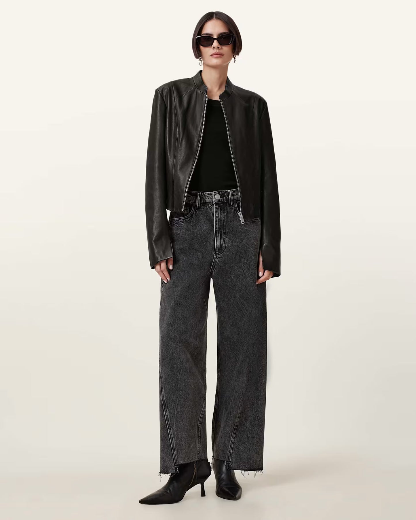 Women's Sadler Slim Fit Genuine Leather Jacket | Classic Casual Leather Jacket