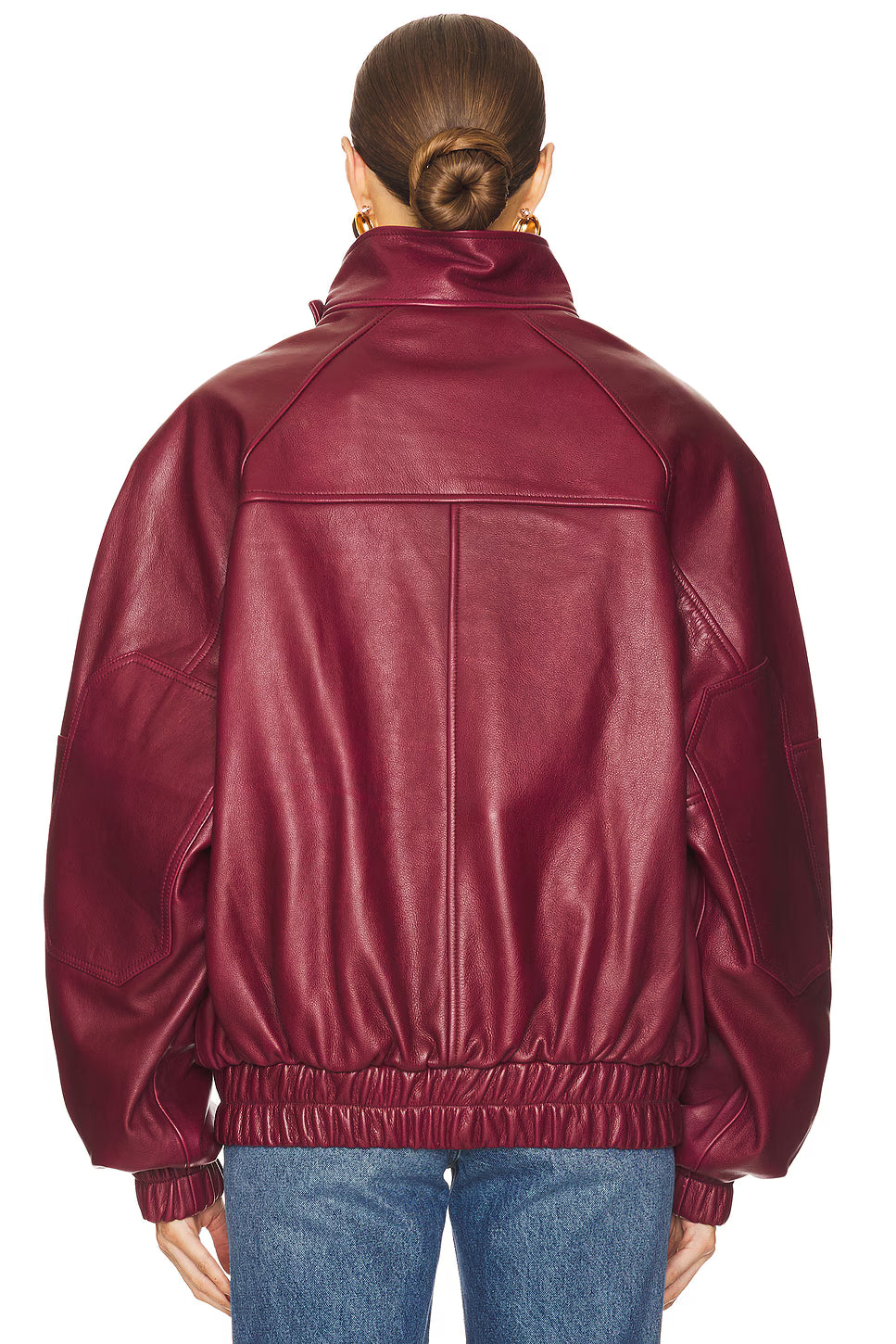 The Oversized Leather Bomber
