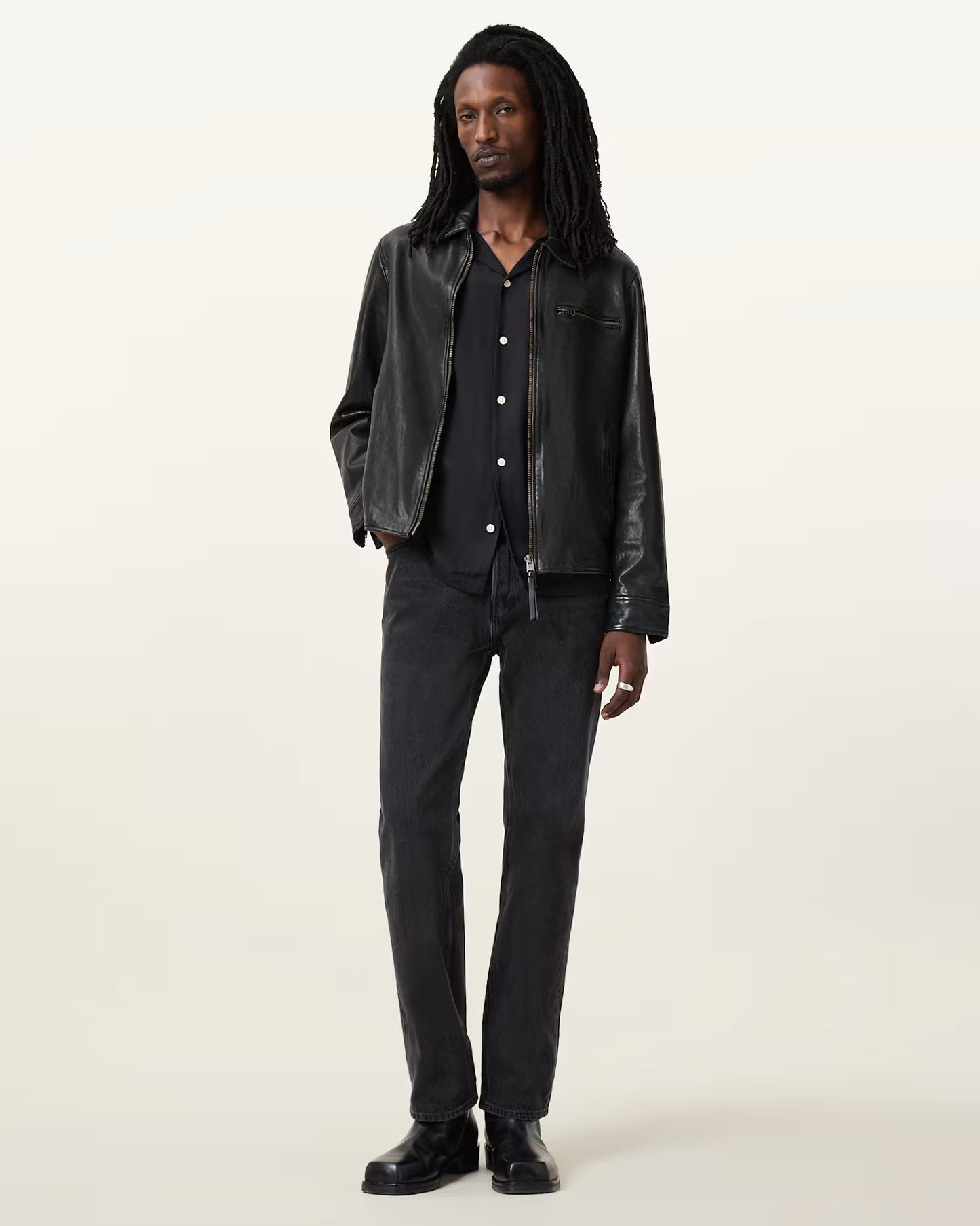 Men's Miller Genuine Leather Jacket | Classic Zip-Up Leather Jacket