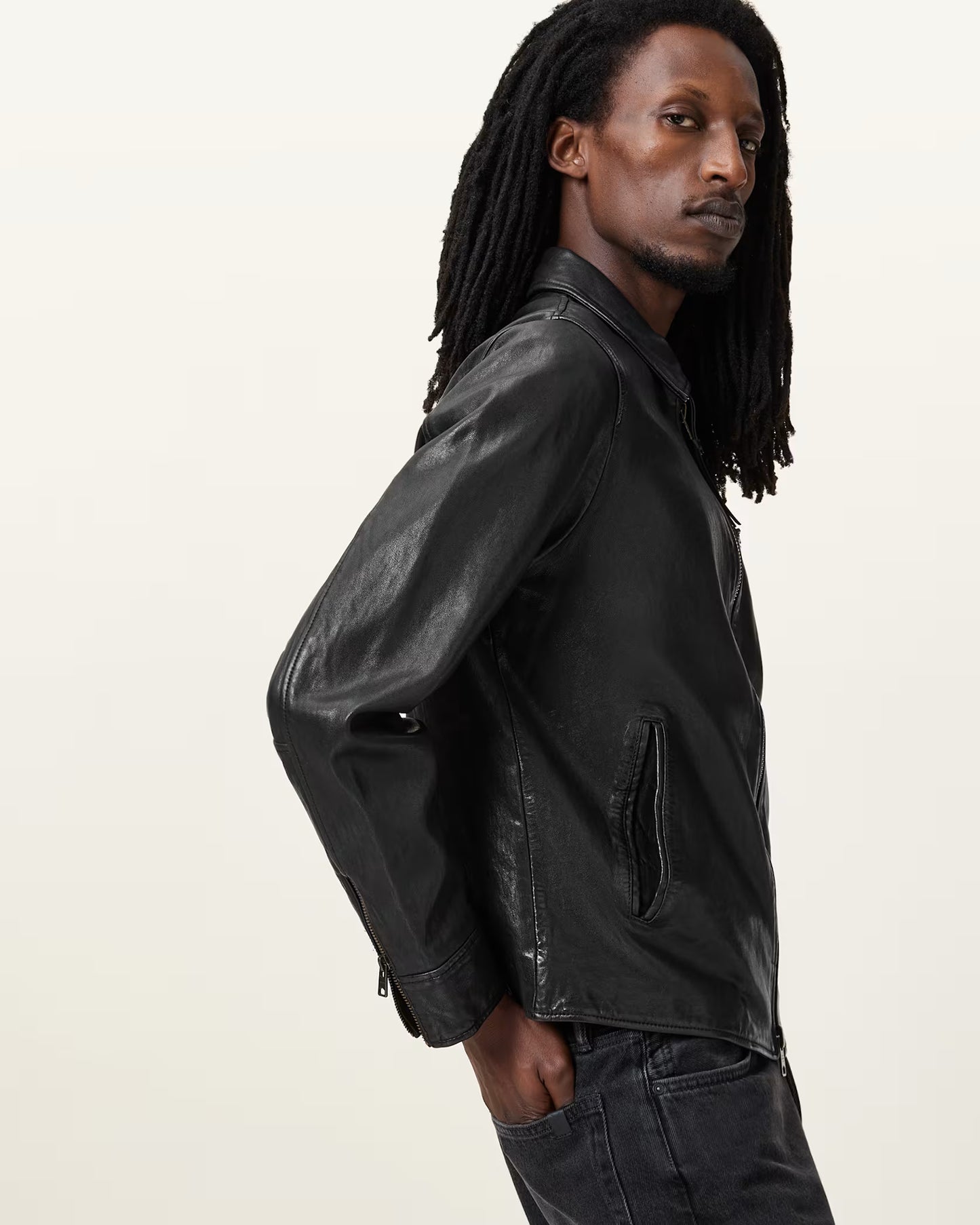 Men's Miller Genuine Leather Jacket | Classic Zip-Up Leather Jacket