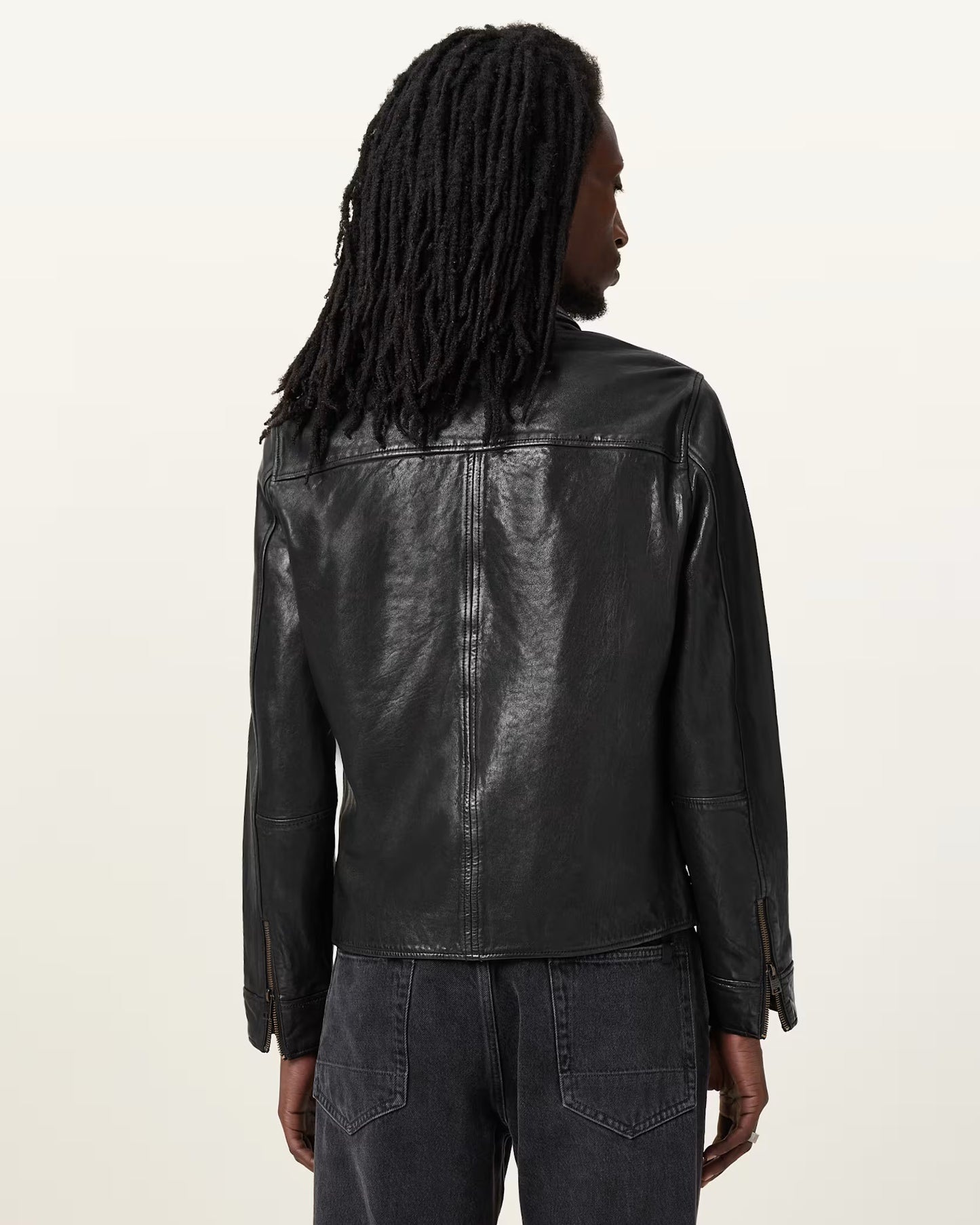 Men's Miller Genuine Leather Jacket | Classic Zip-Up Leather Jacket