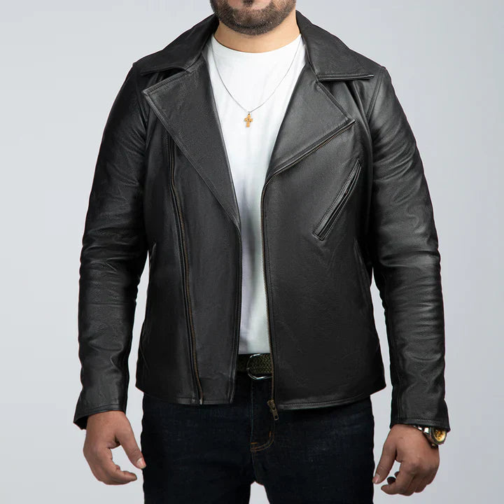 Men's Premium Biker Leather Jacket | Genuine Leather Motorcycle Jacket