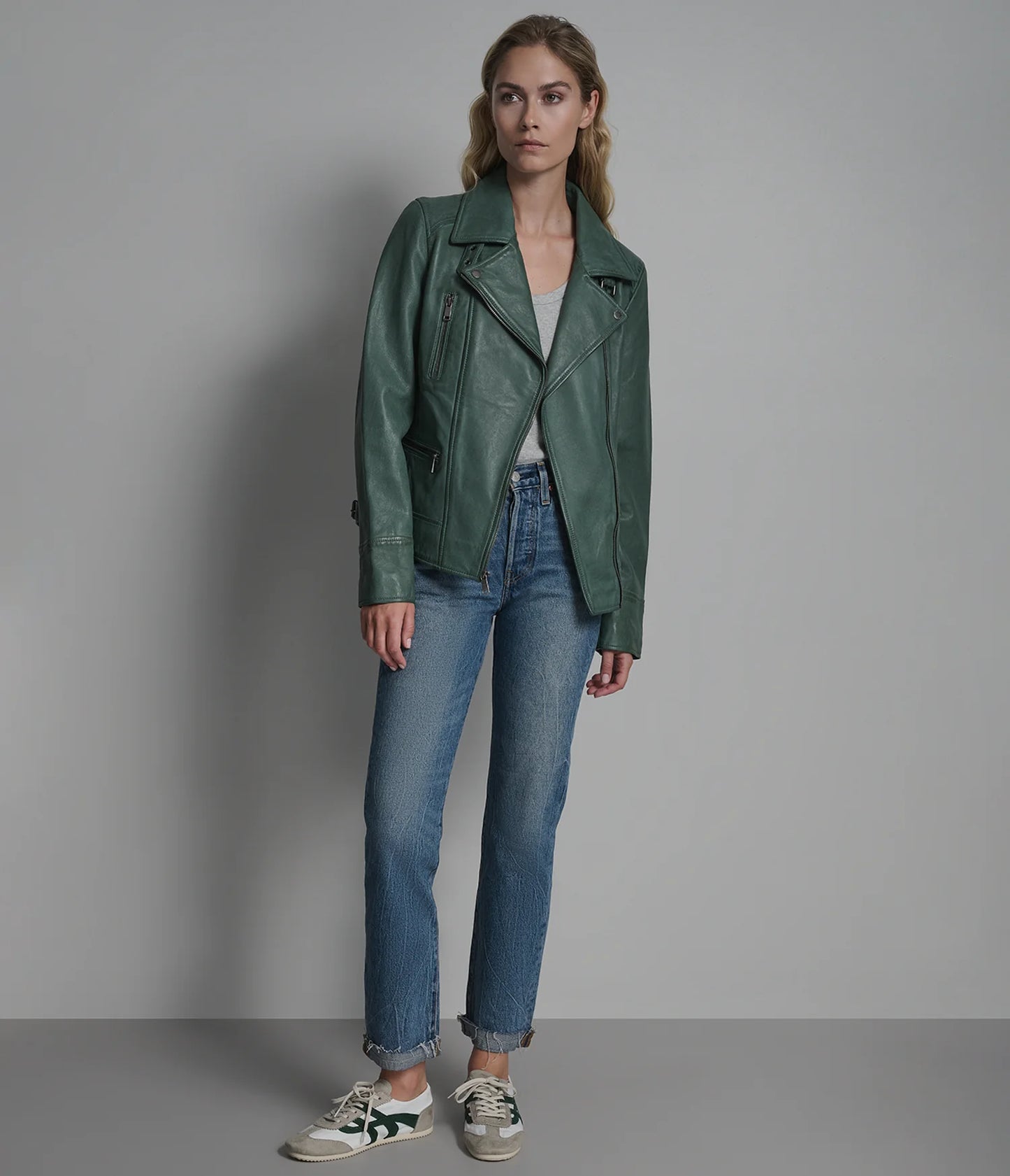 Asymmetric Moto Jacket for Women