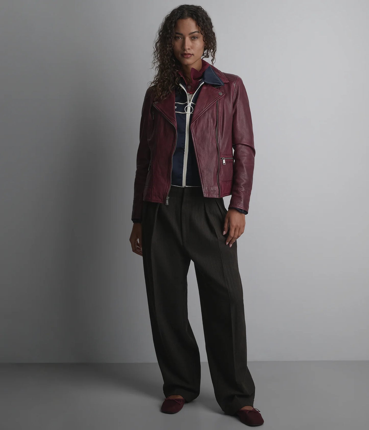 Asymmetric Moto Jacket for Women