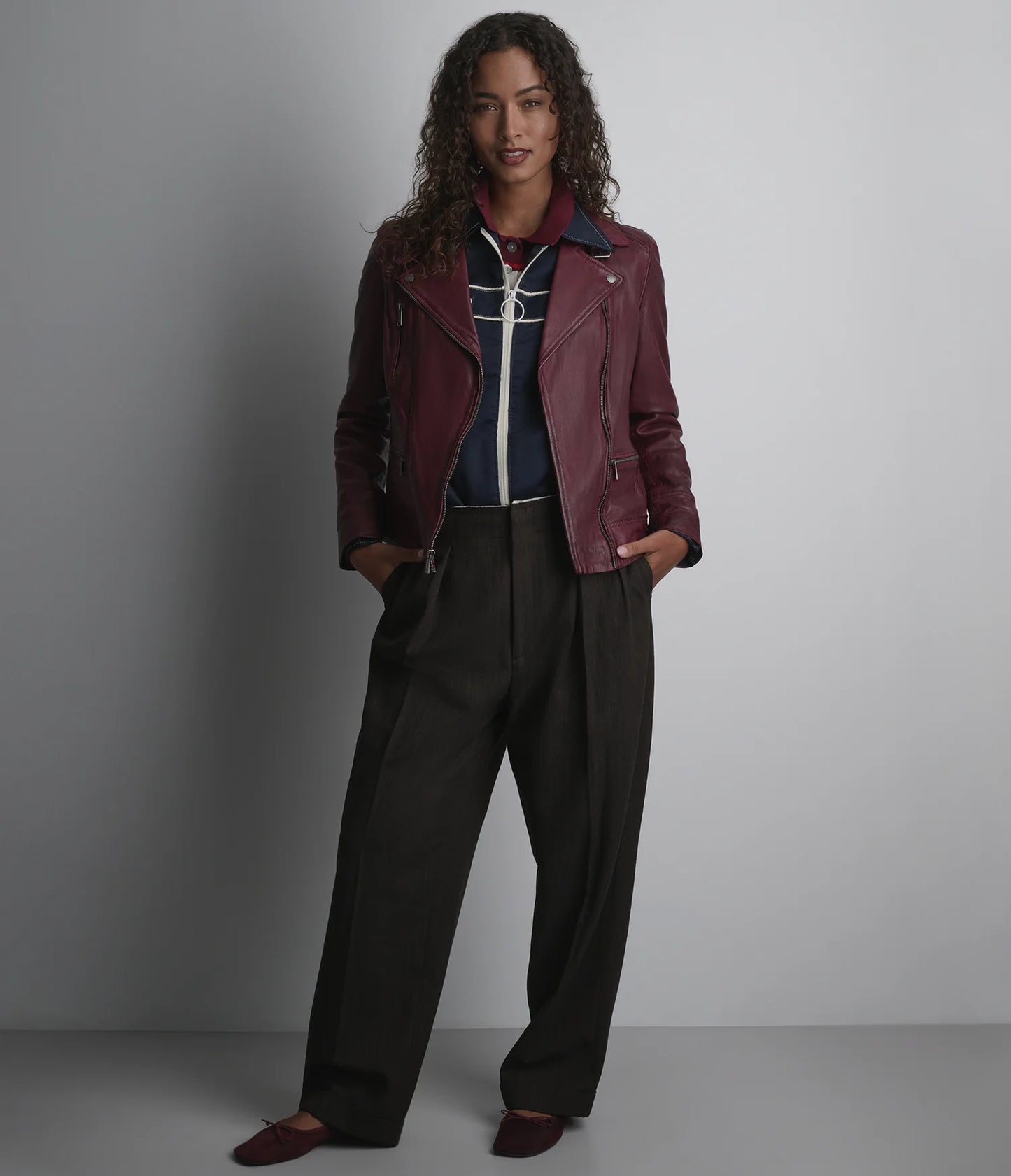 Asymmetric Moto Jacket for Women