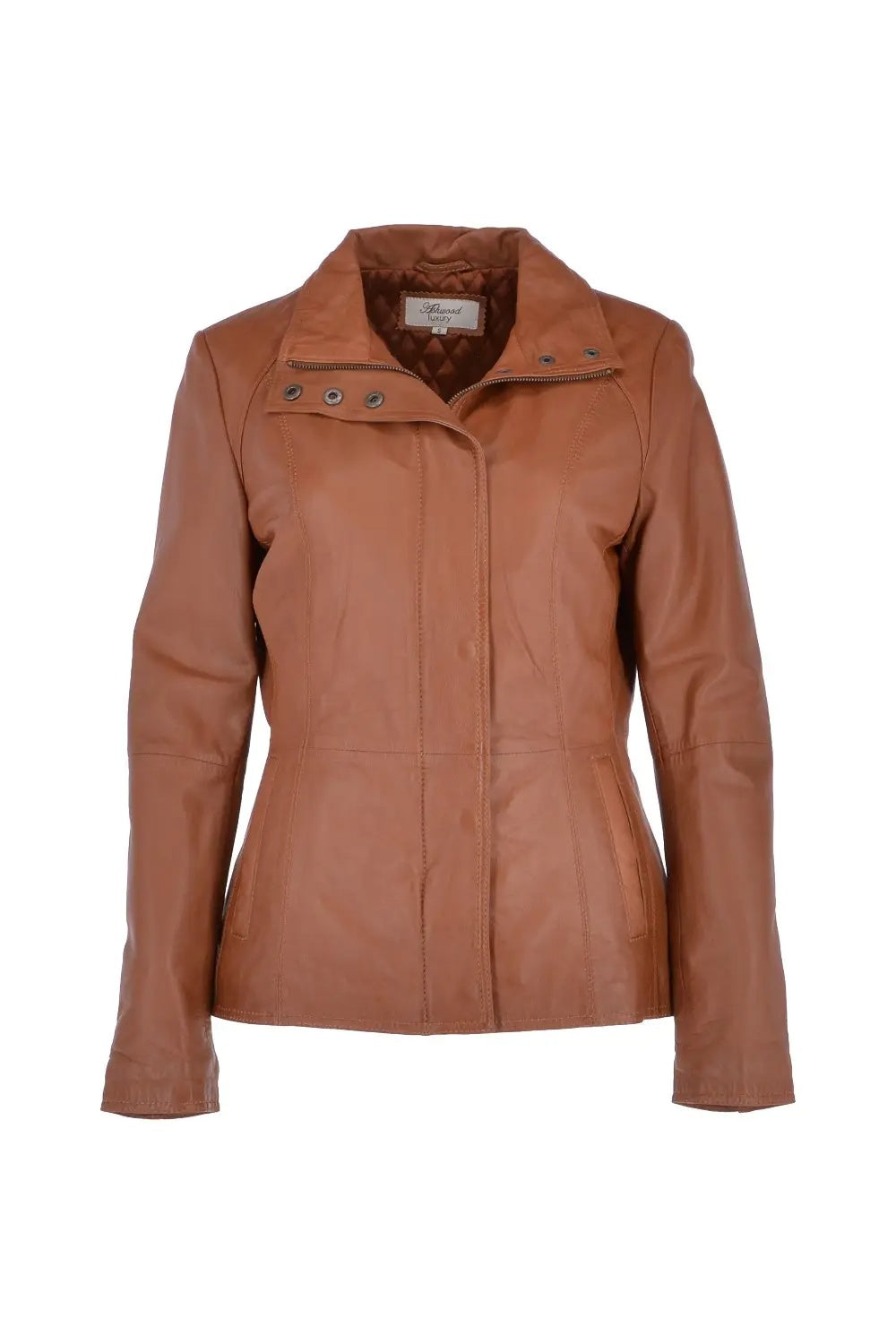 Women's Soft Zip Leather Jacket | Premium Genuine Leather Zipper Jacket