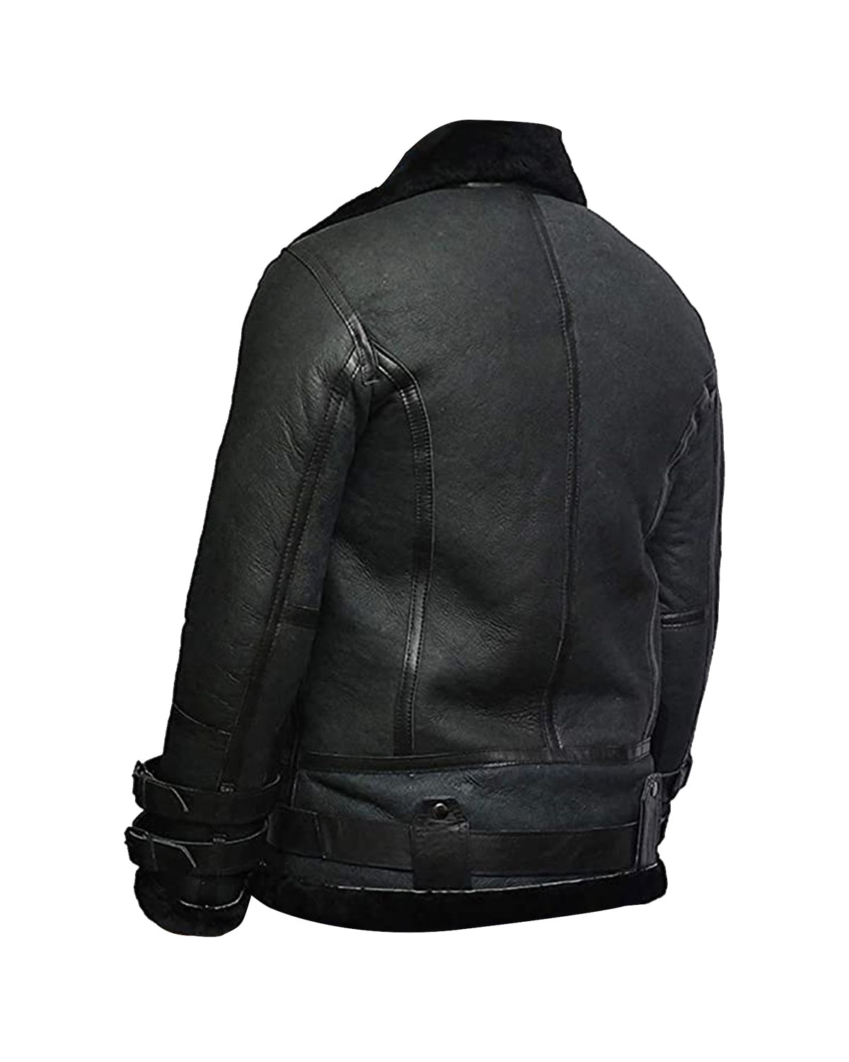 Men's B3 Bomber RAF Aviator Leather Jacket | Vintage Shearling Flight Jacket