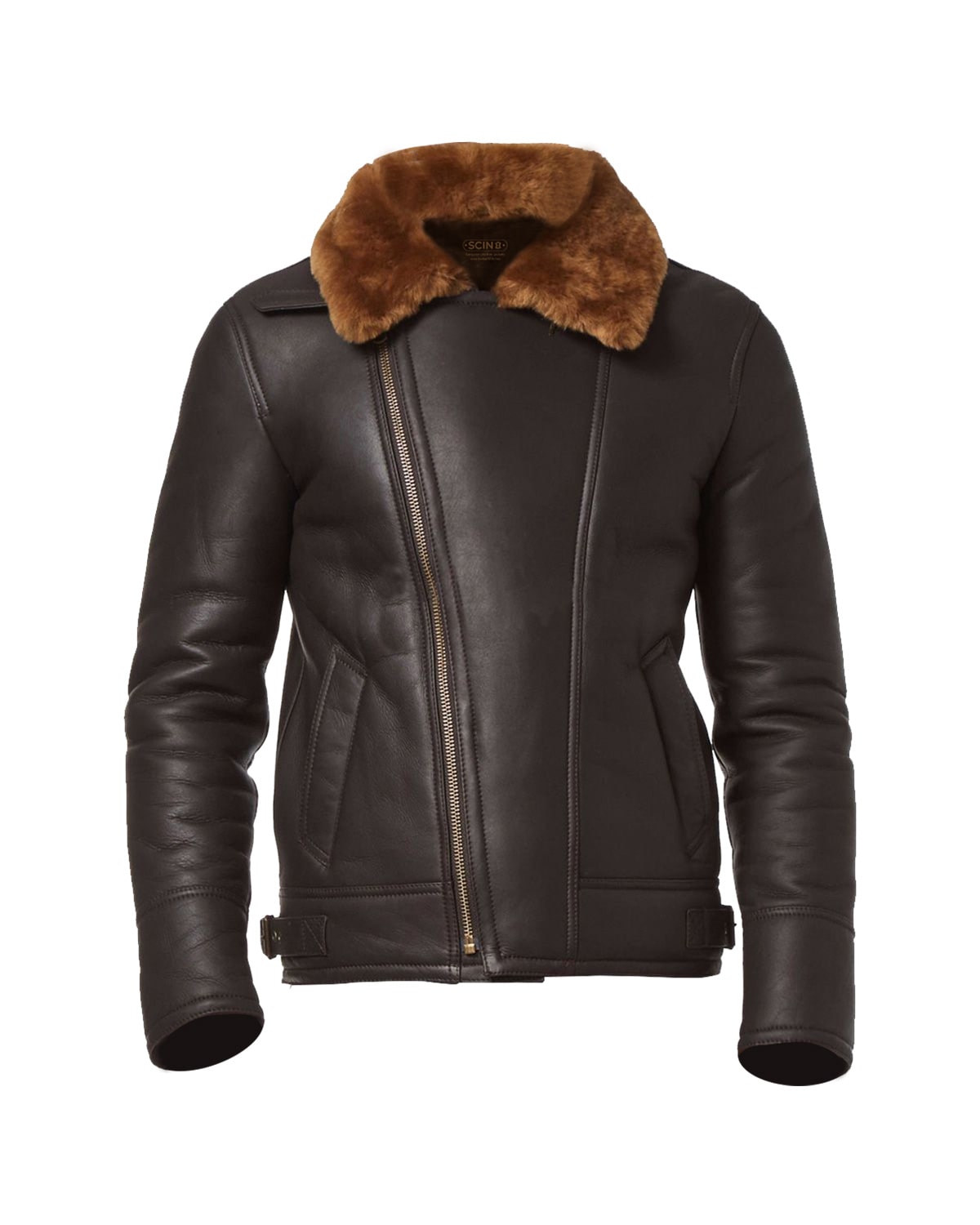Eric Aviator Bomber Leather Jacket | Men's Premium Genuine Leather Flight Jacket