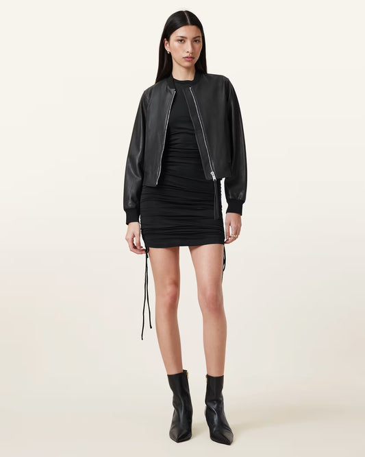 Women's Orten Genuine Leather Bomber Jacket | Premium Classic Leather Bomber