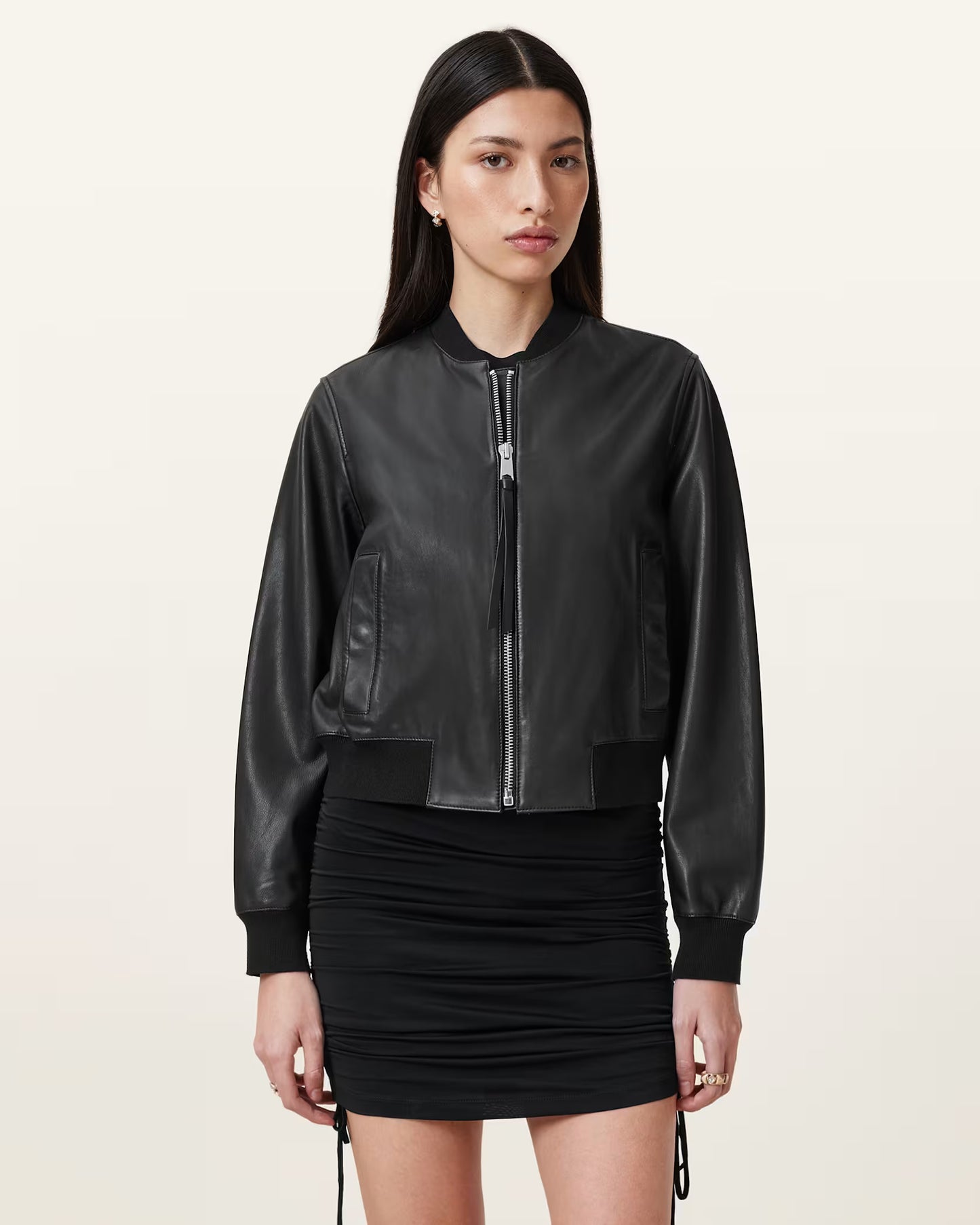Women's Orten Genuine Leather Bomber Jacket | Premium Classic Leather Bomber