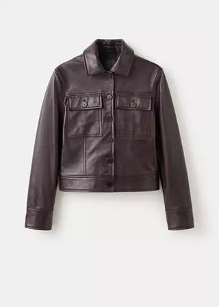 Luxury Burgundy Leather Jacket for Women | Premium Genuine Leather Jacket