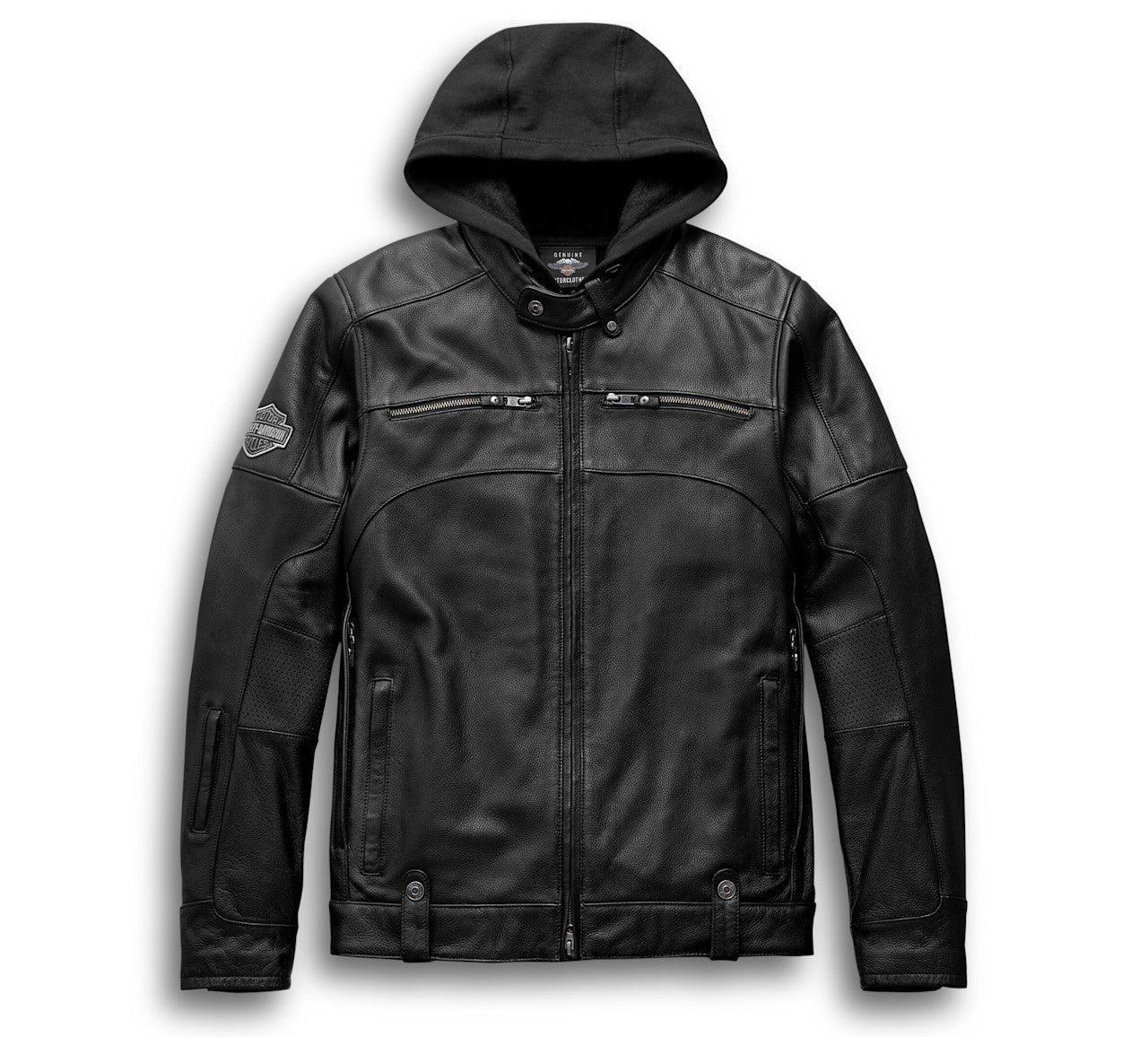 Men's Hooded Leather Jacket | Premium Genuine Leather Casual Biker Jacket