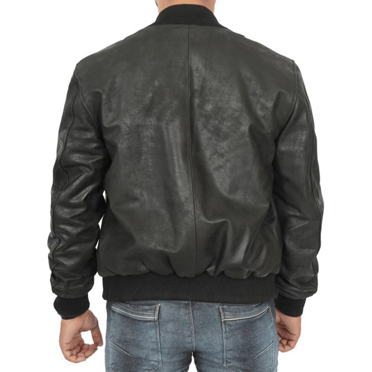 Classic Bomber Leather Jacket