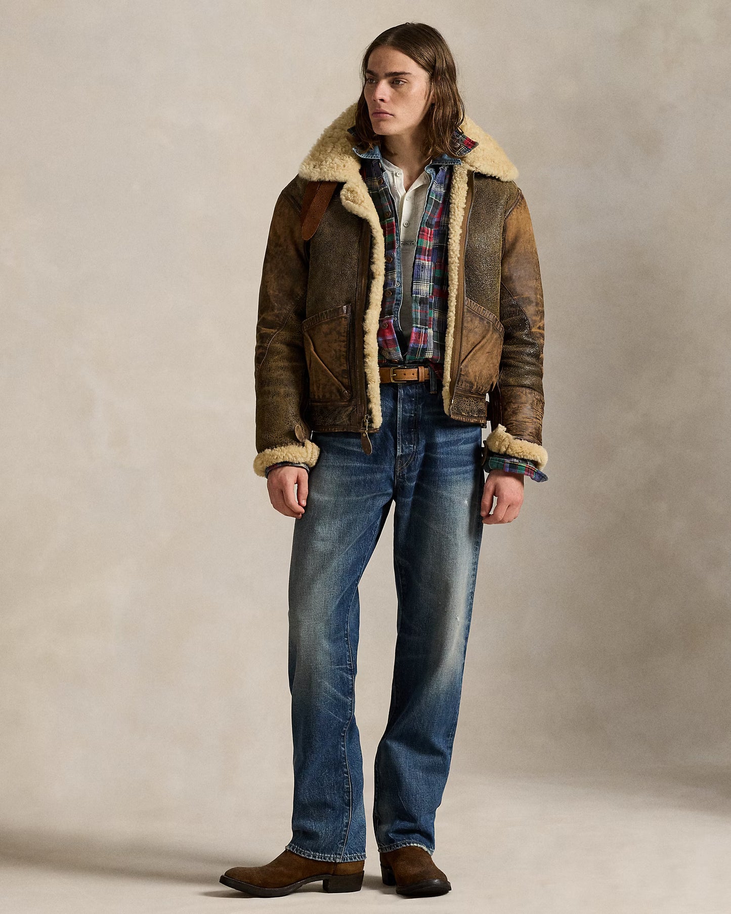 Women’s Shearling Leather Jacket  Premium Winter Style