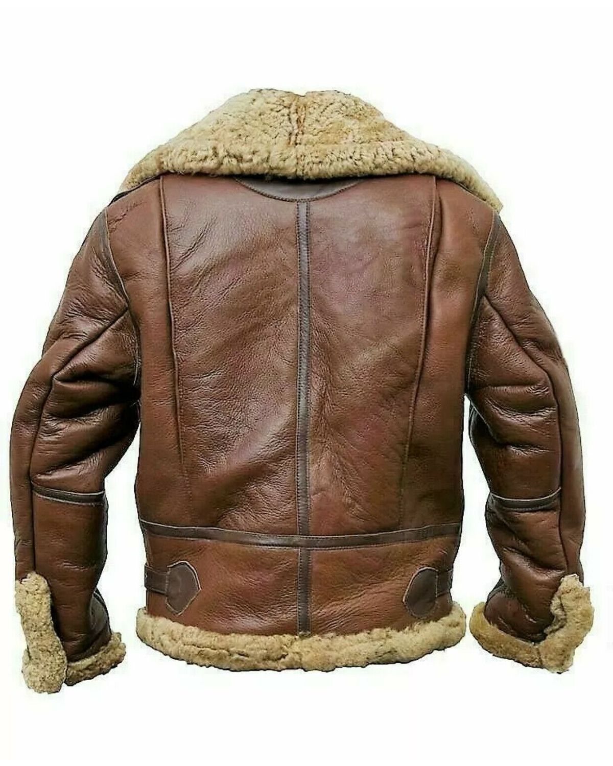 Men's Pilot Flying B3 Aviator Leather Jacket | Vintage Shearling Bomber Jacket