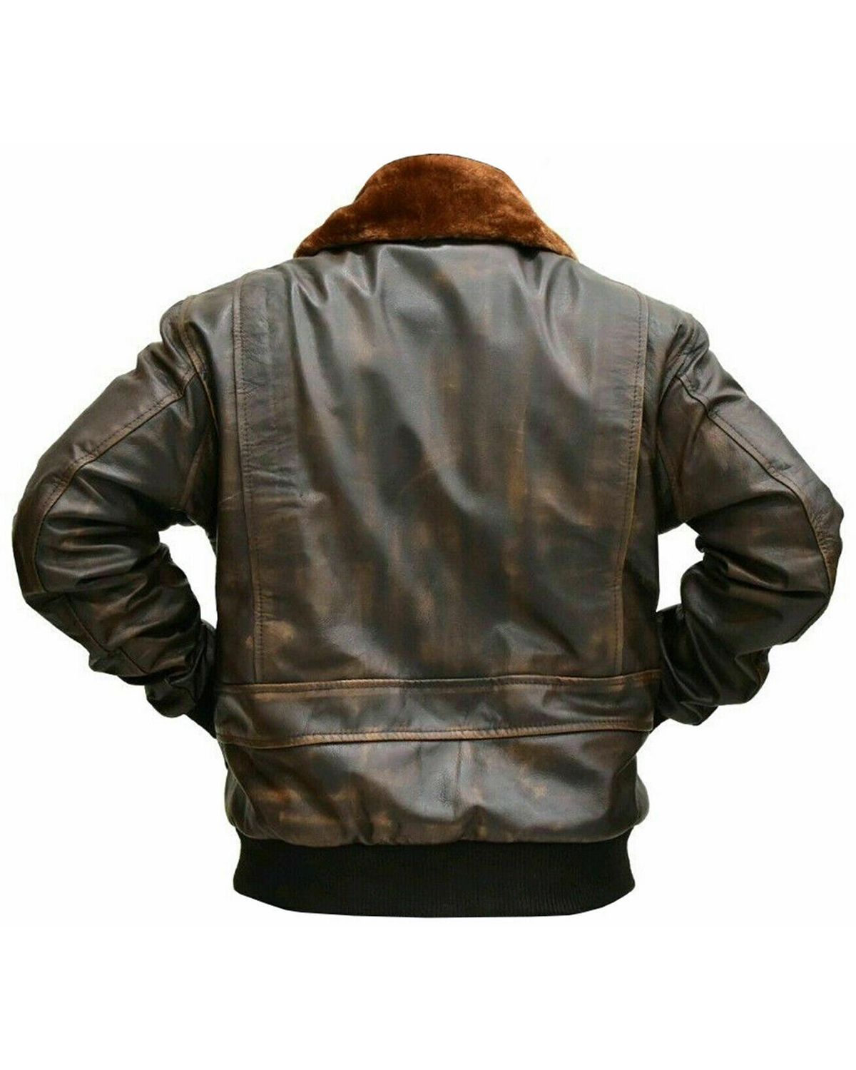 Men's G1 Aviator A2 Bomber Leather Jacket | Classic Vintage Flight Jacket