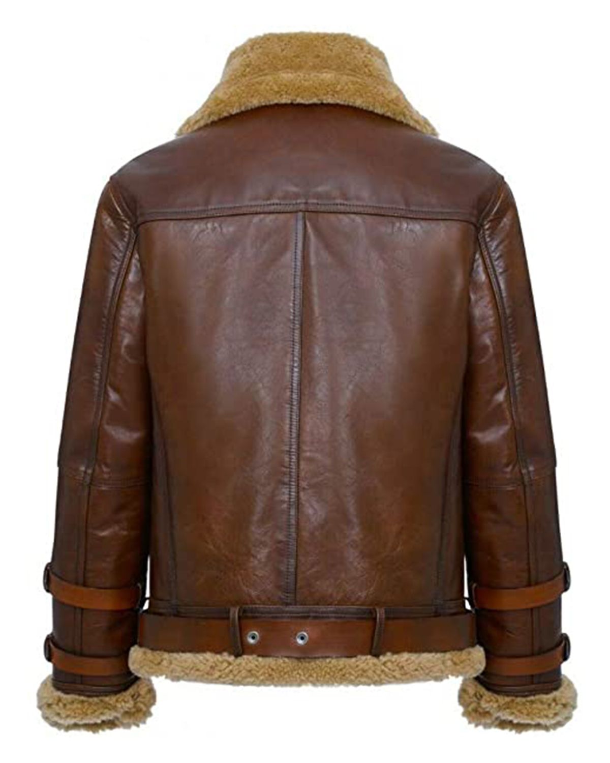 Men's RAF B3 Aviator Leather Jacket | Shearling Bomber Flight Jacket