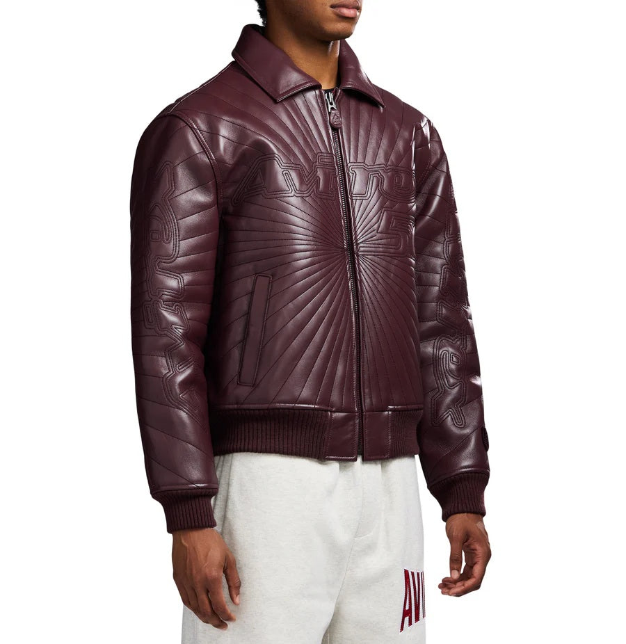 Traputo Avirex-Inspired Leather Jacket| Premium Genuine Leather Varsity Jacket
