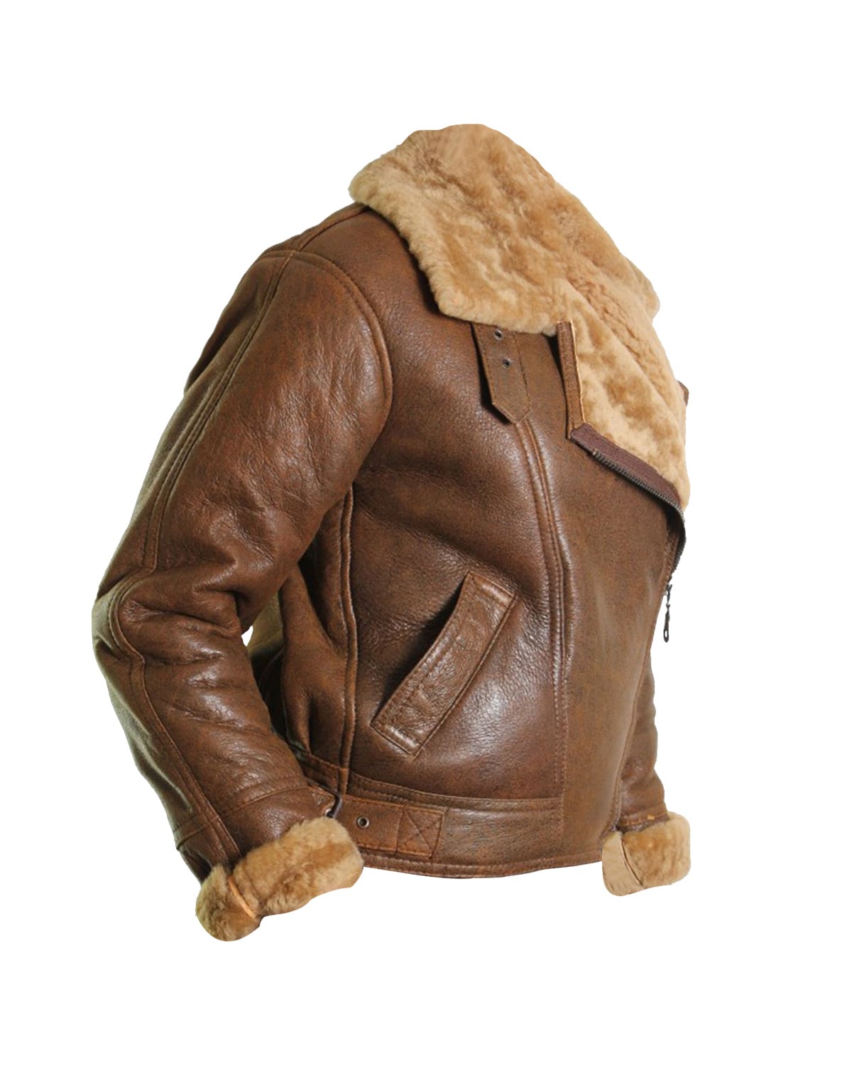 Kiana Bomber Aviator Leather Jacket for Men | Premium Genuine Leather Flight Jacket