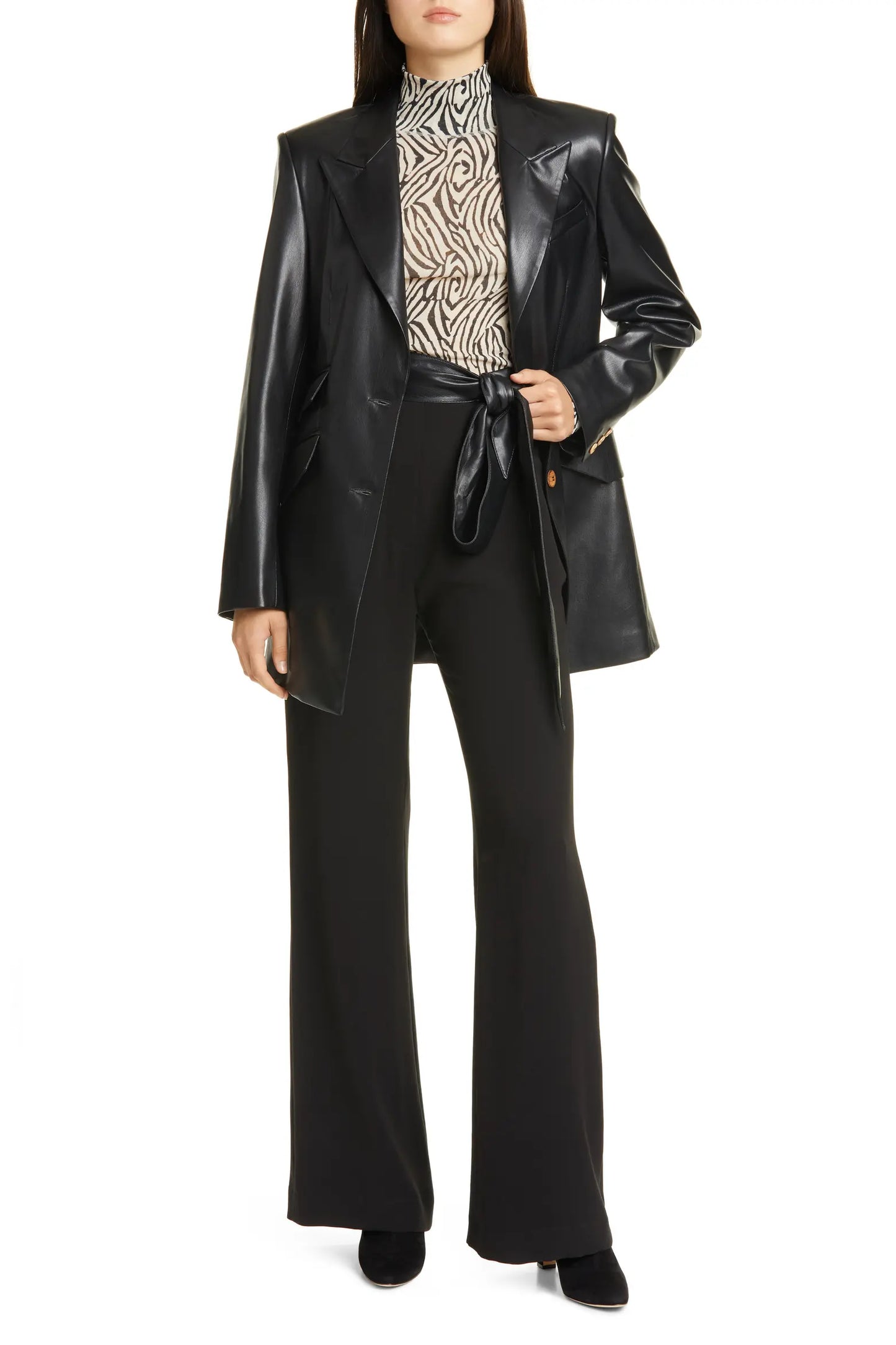Women's Sheep Leather Blazer | Premium Genuine Leather Classic Blazer
