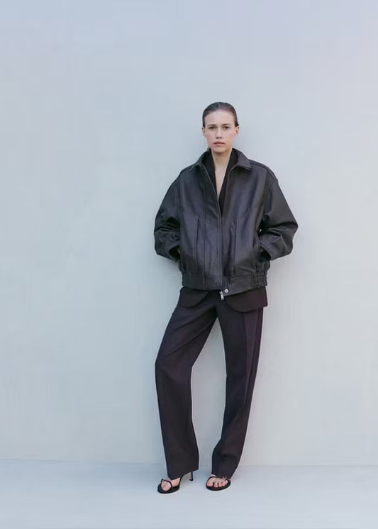 Luxury Black Leather Jacket for Women | Premium Genuine Leather Outerwear